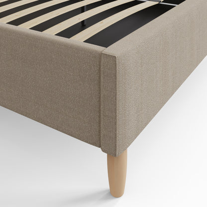 Florence Boucle Ottoman Bed Natural Stone