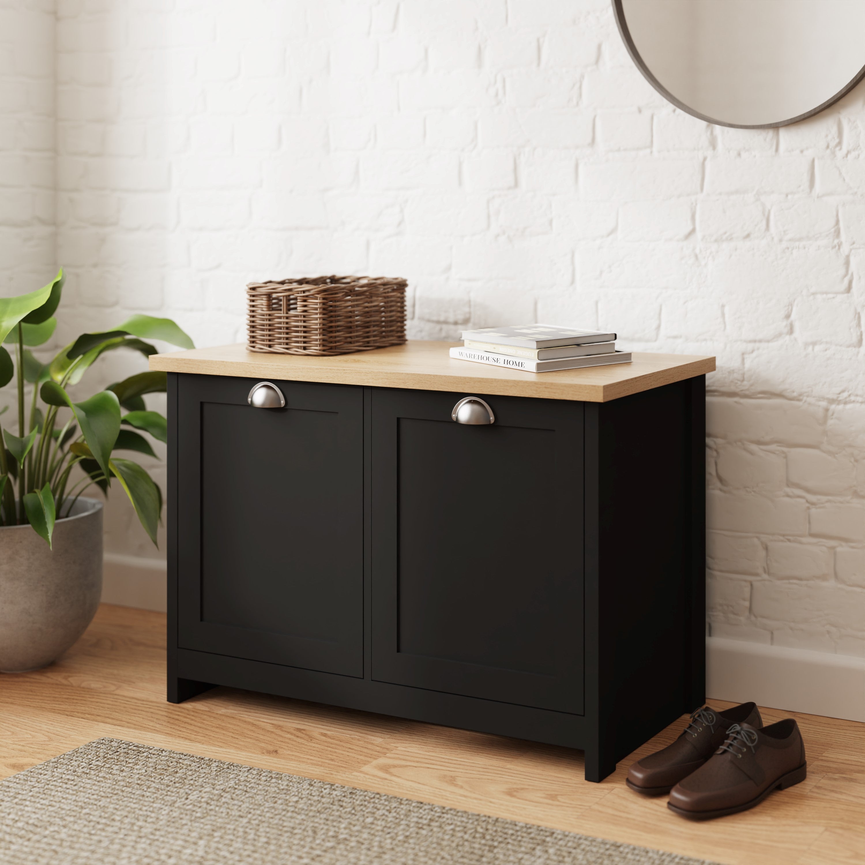 Lancaster Shoe Storage Black
