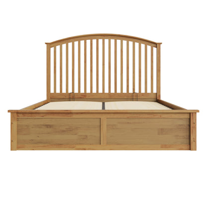 Madrid Wooden Ottoman Bed Oak