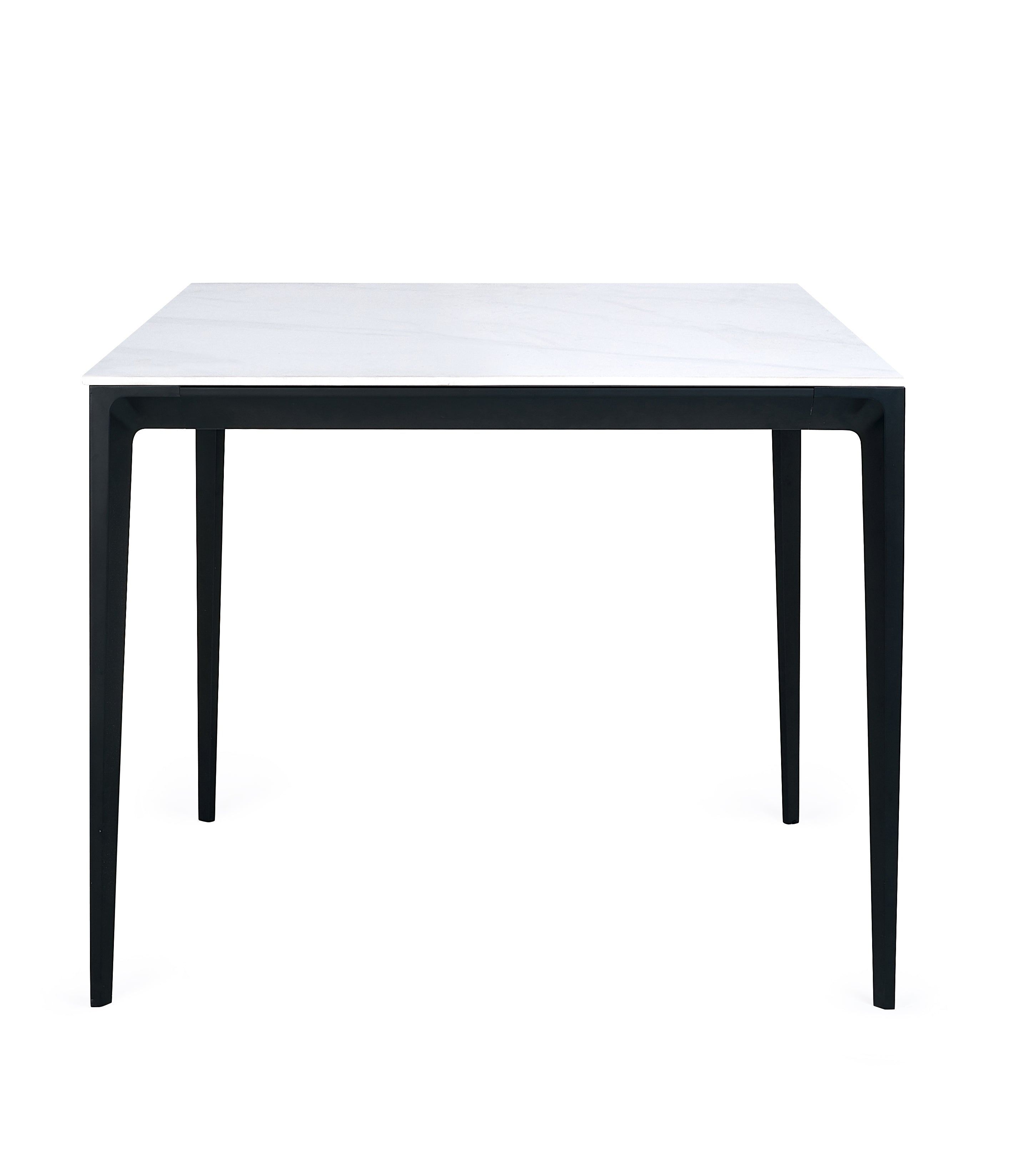 Miami Square Stone Top Dining Table - White Marble