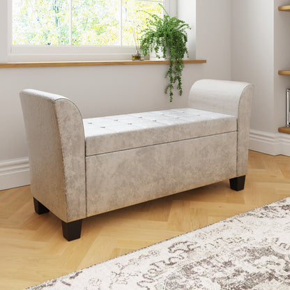 Verona Window Seat Oyster Crushed Velvet