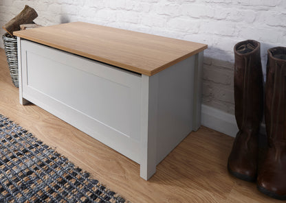 Lancaster Ottoman Storage Grey