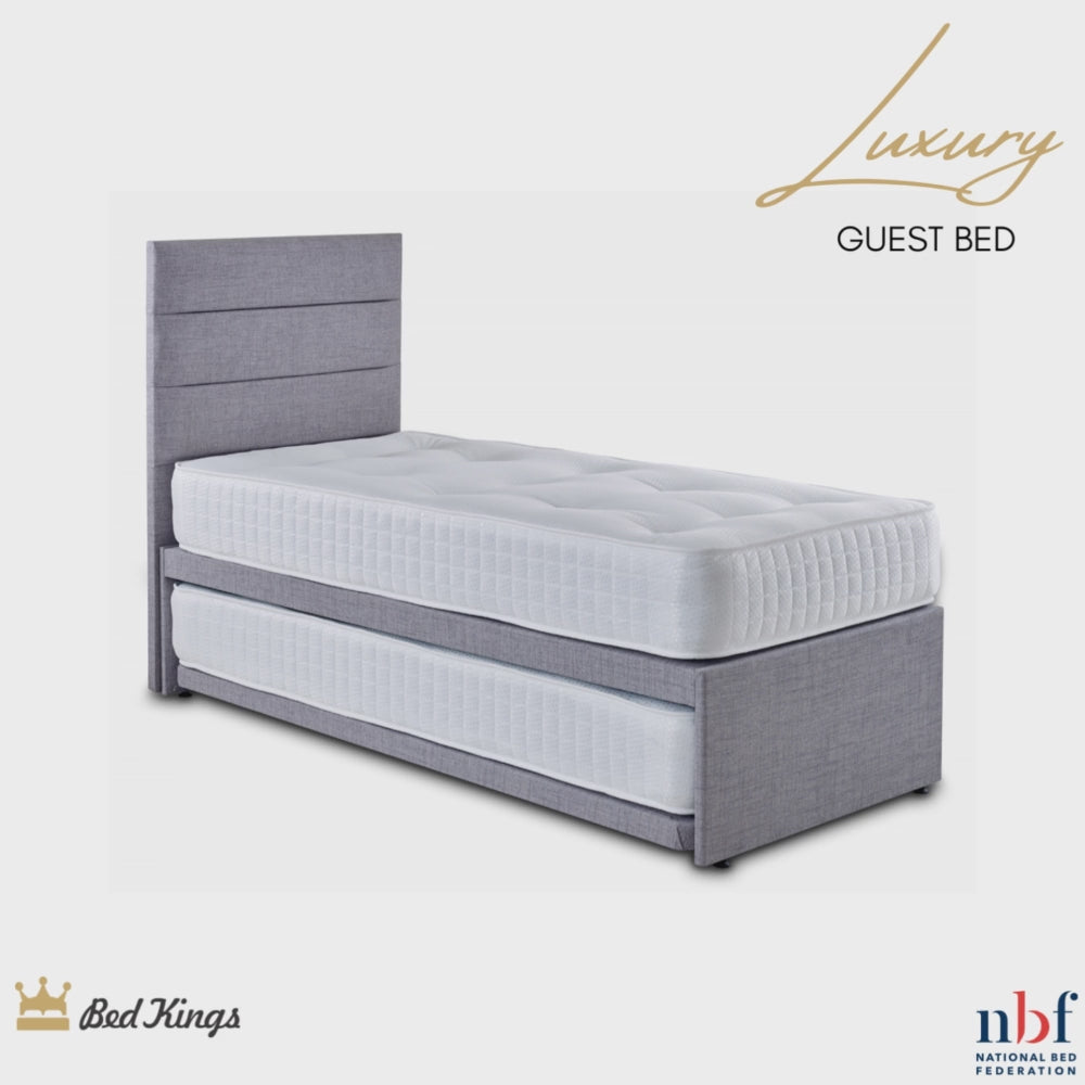 Load video: Luxury Guest Bed from Bed Kings