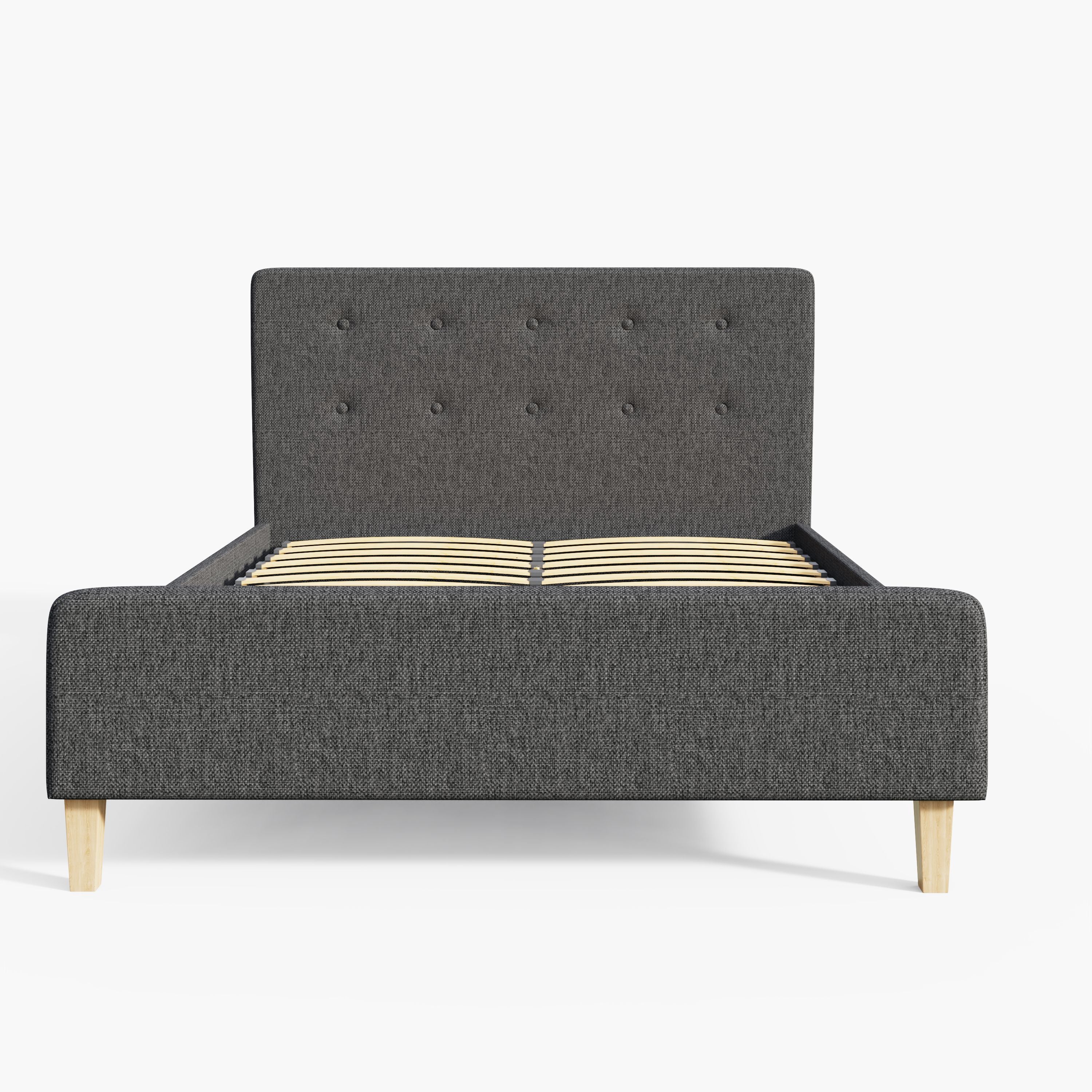 Ashbourne Fabric Upholstered Bed Grey