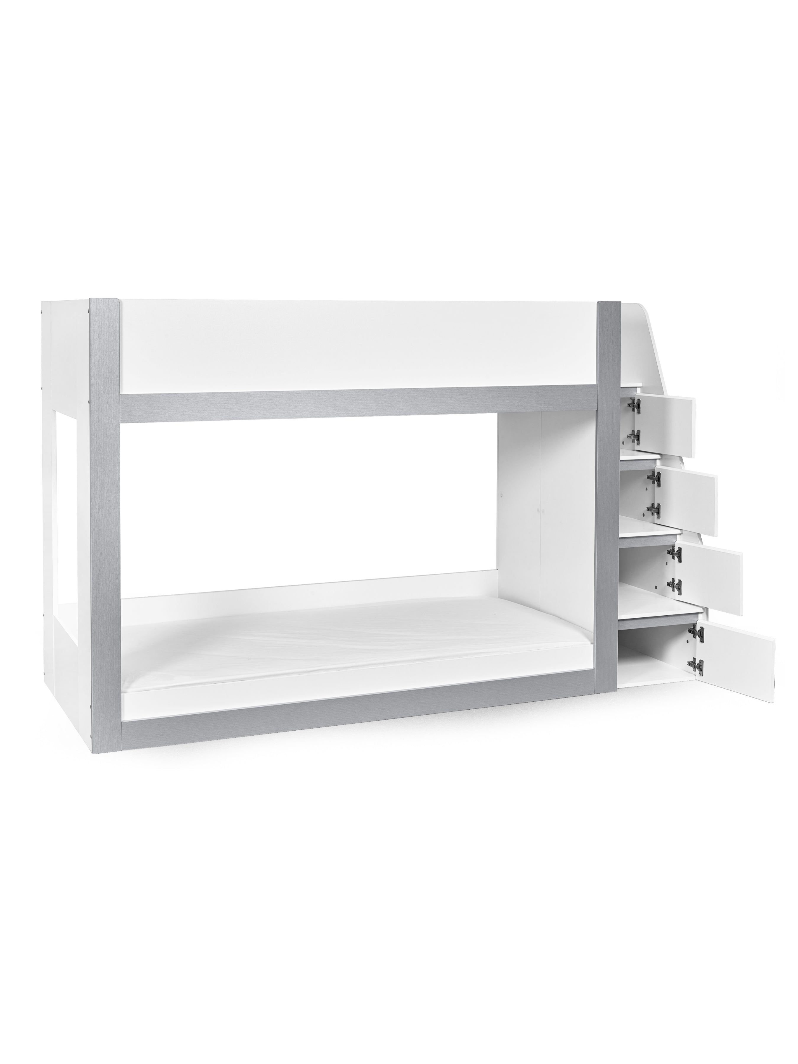 Gaia Bunk Bed - White and Silver