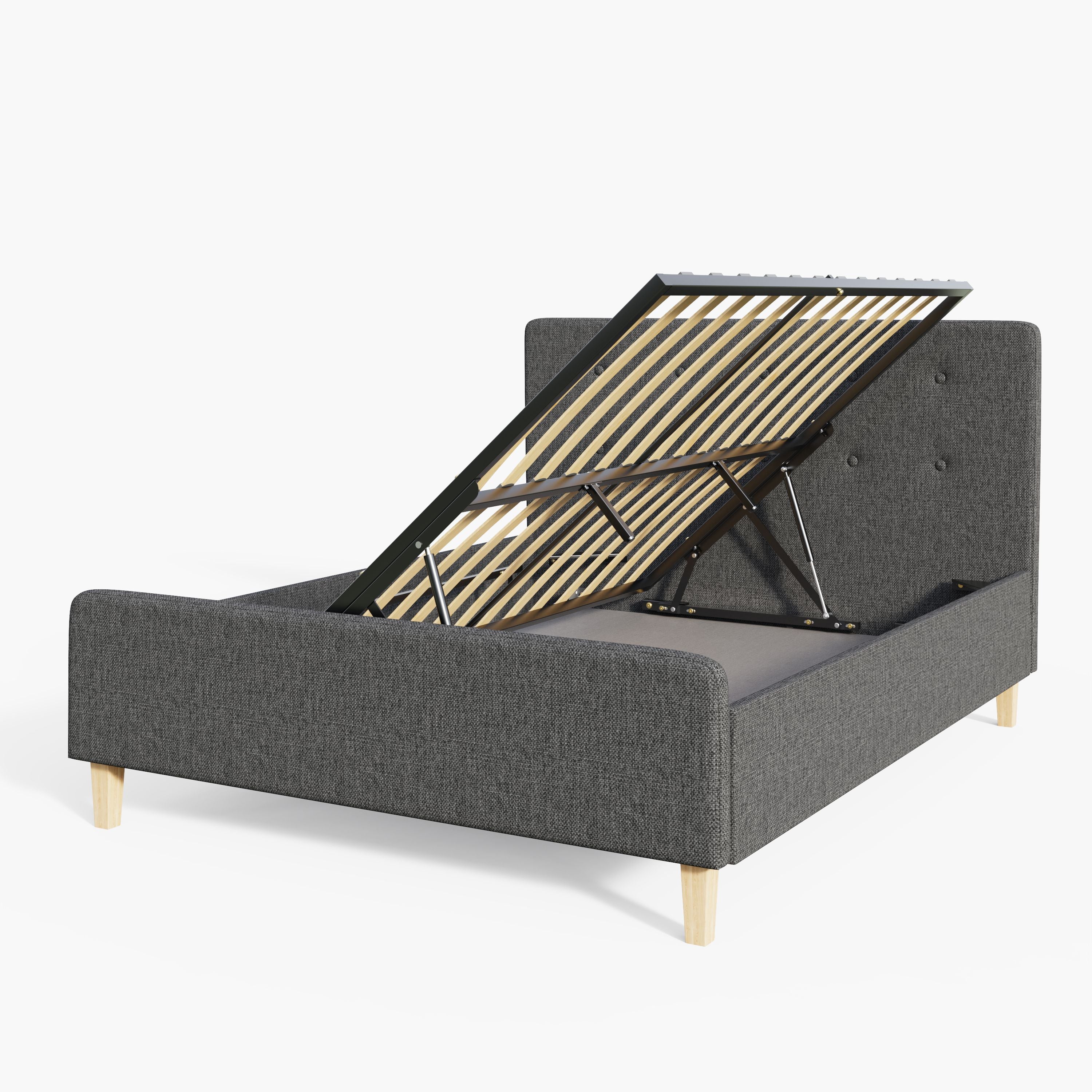 Ashbourne Ottoman Bed Dark Grey