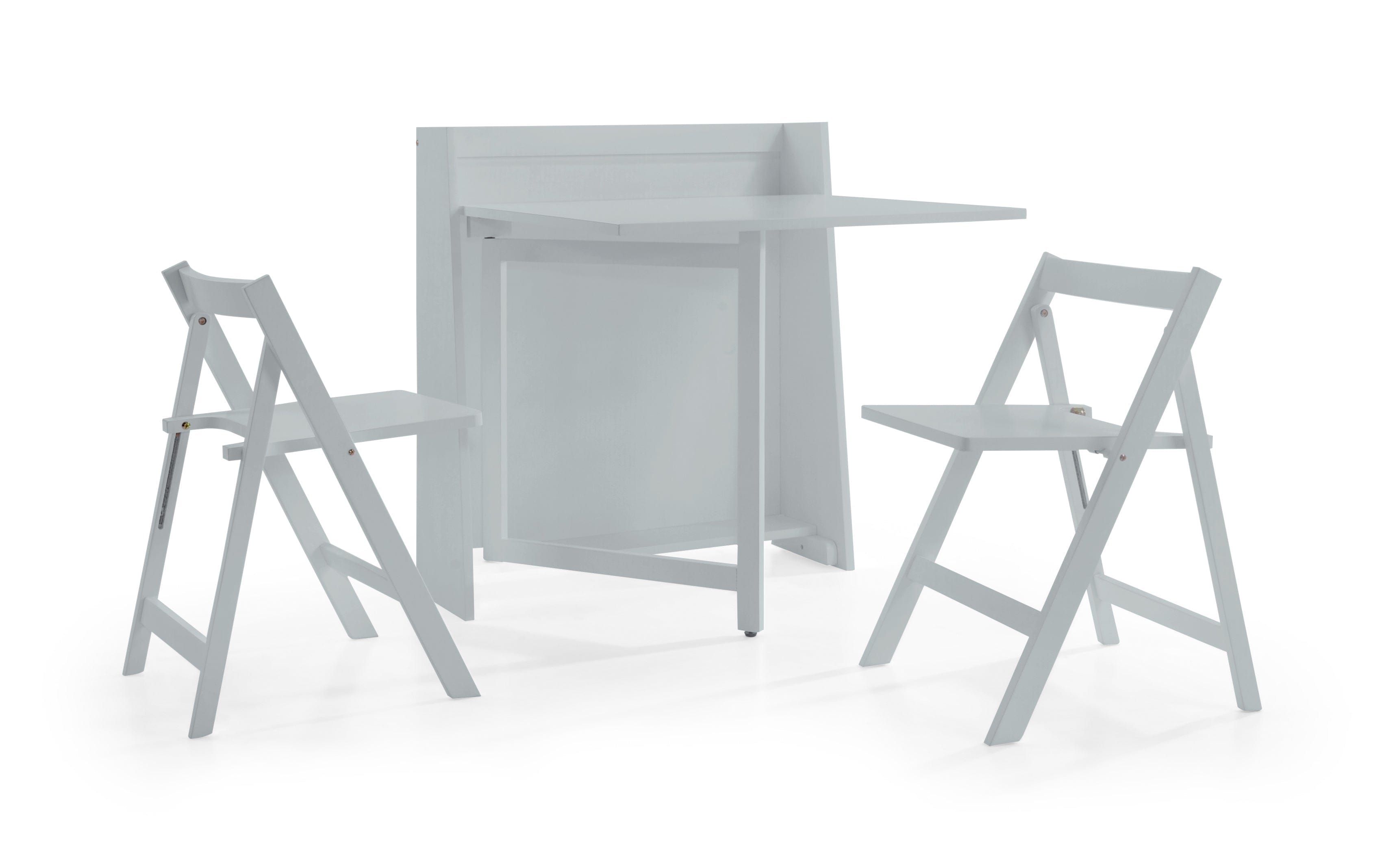 Helsinki Compact Folding Light Grey Dining Set