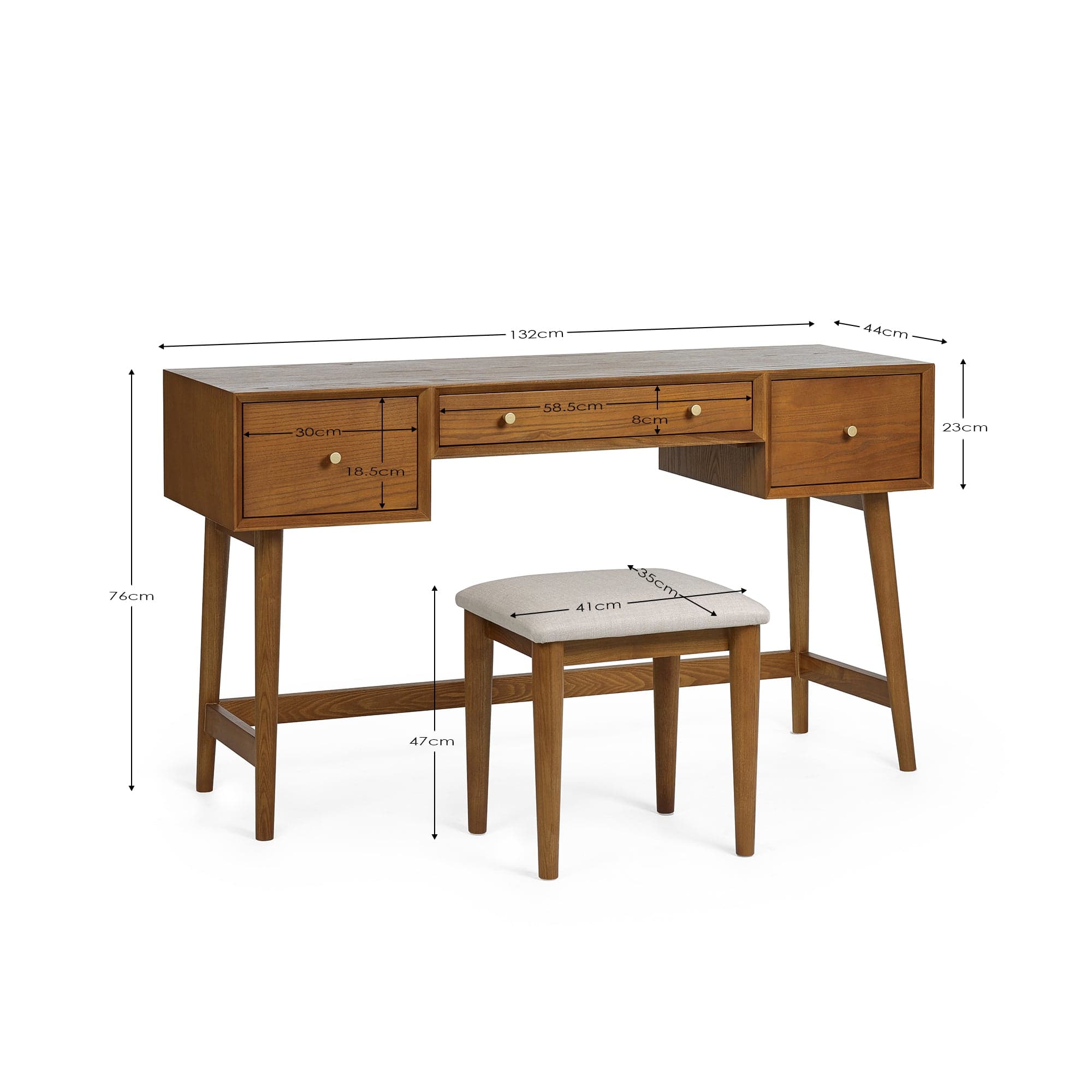 Lowry Dressing Table And Stool Set