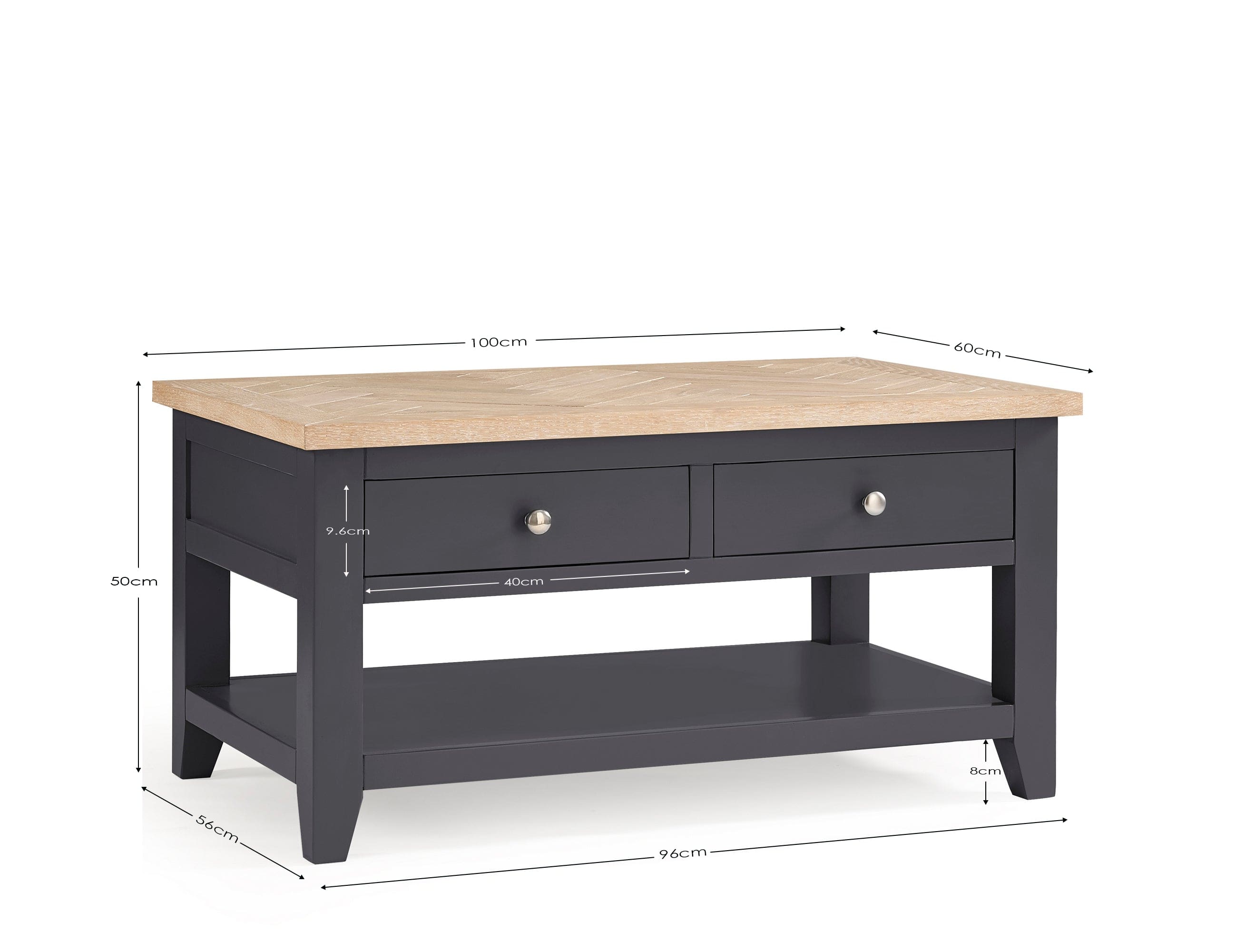 Bordeaux Coffee Table Dark Grey