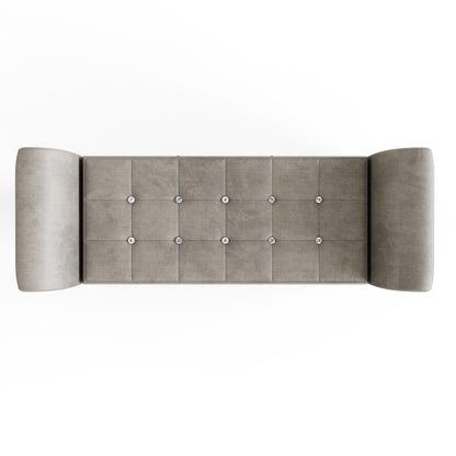 Verona Diamante Window Seat Silver Chenille