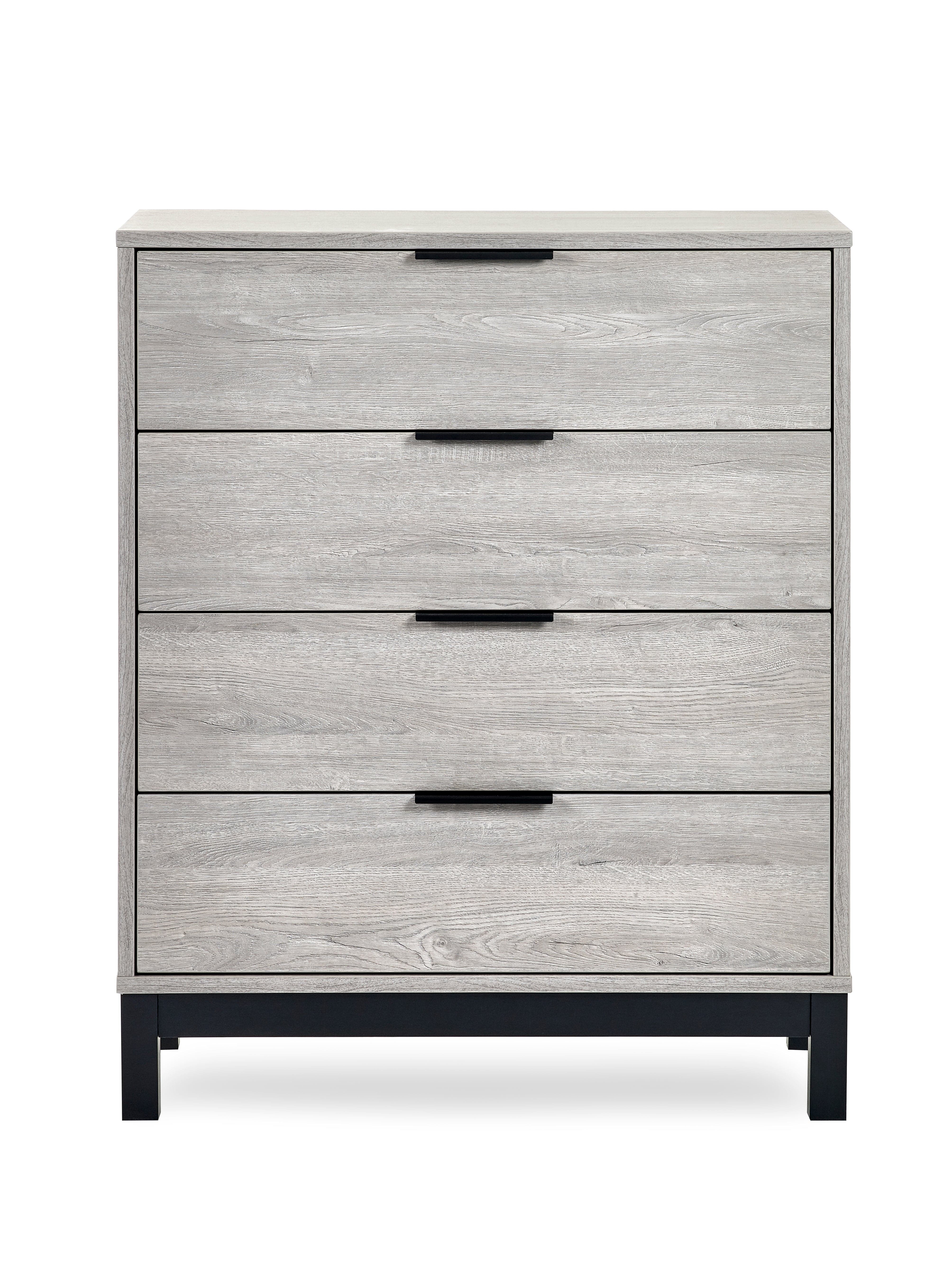 Bali 4 Drawer Chest - Grey Oak