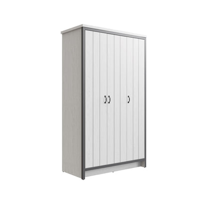 Boston 3 Door Wardrobe White