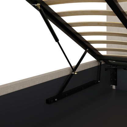 End Lift Ottoman Bed Frame - Natural