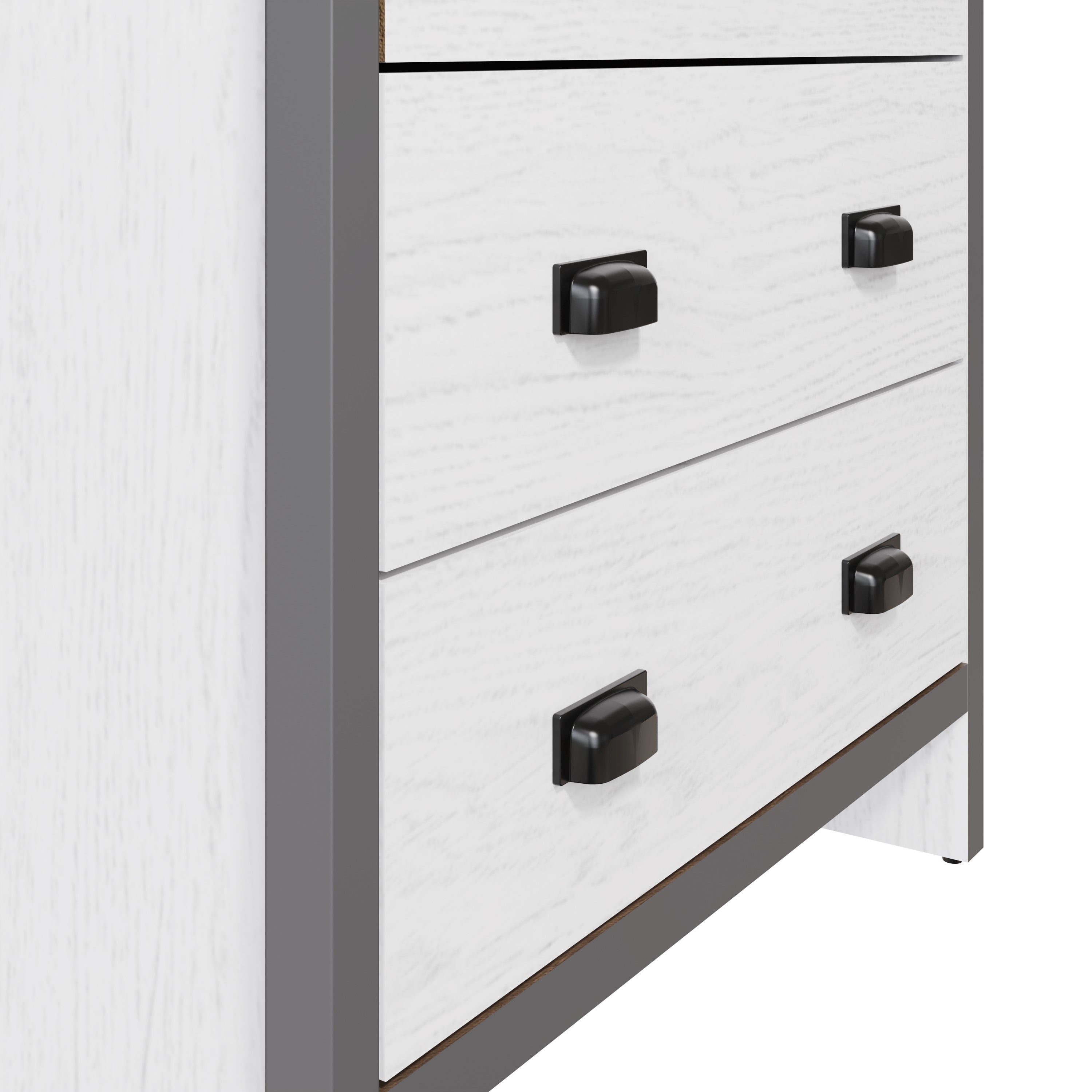 Boston 4 Drawer Chest White