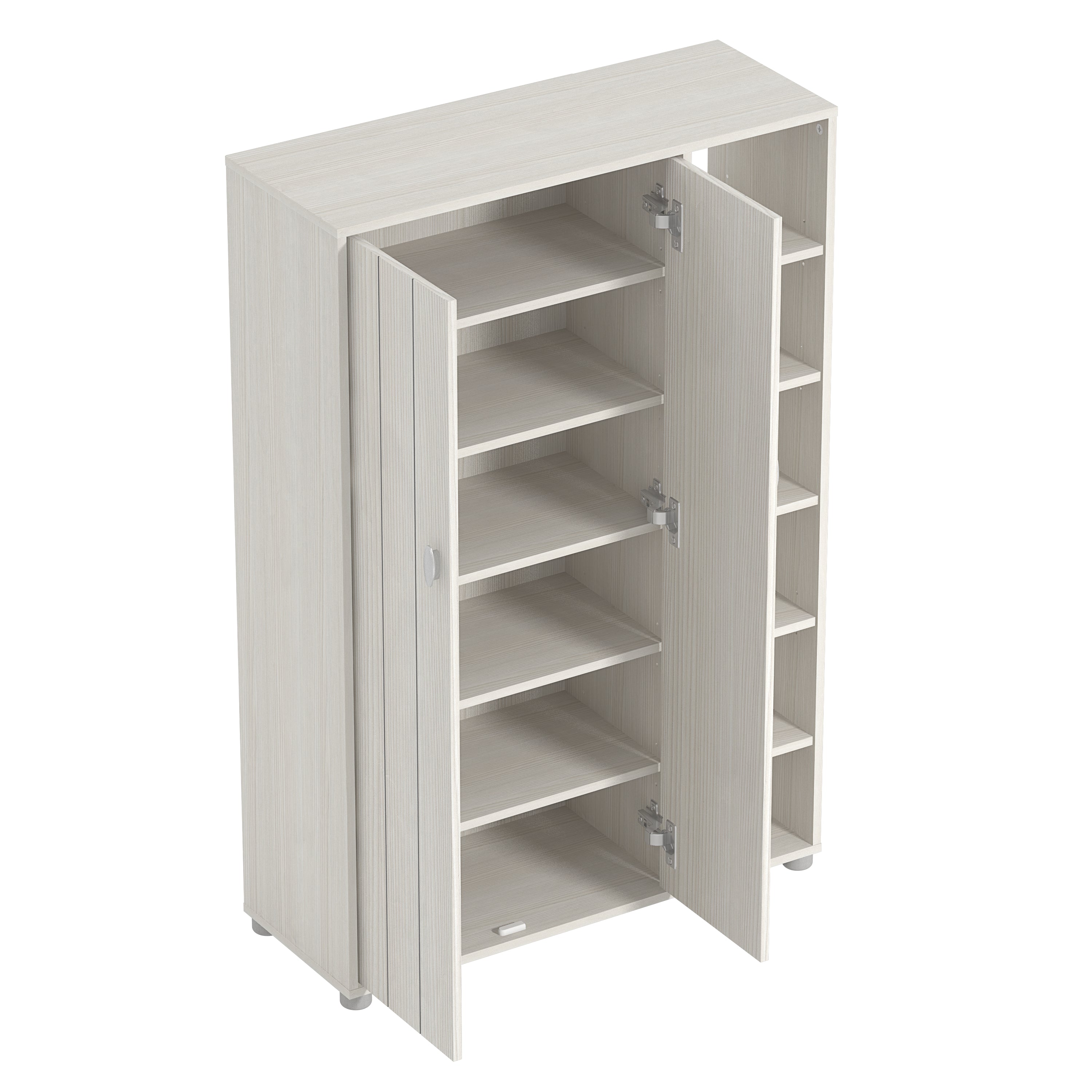 Bideford Tall Shoe Cabinet White