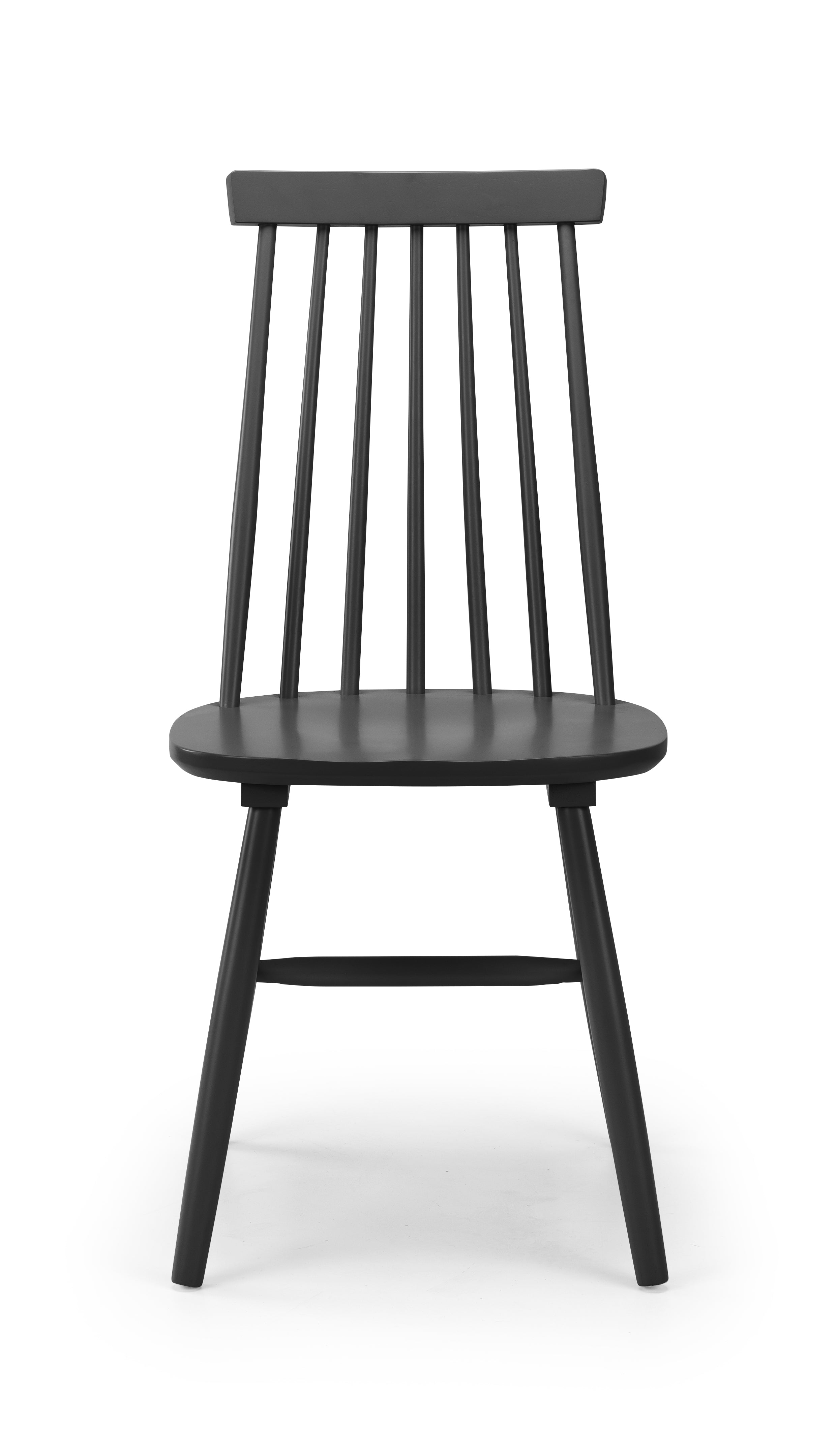 Alassio Spindle Back Dining Chairs - Black (Set of 2)