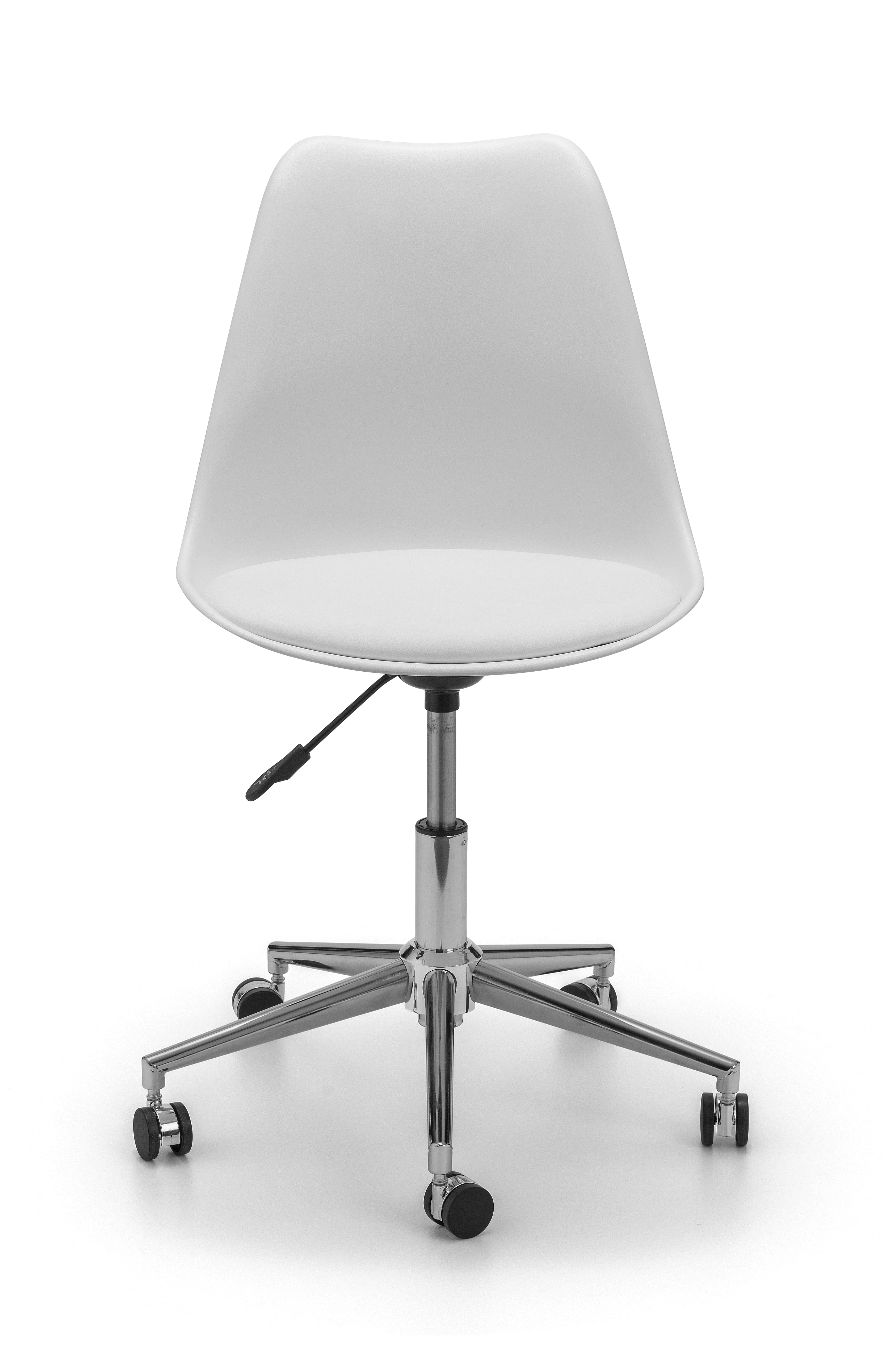 Erika Office Chair - White/Chrome