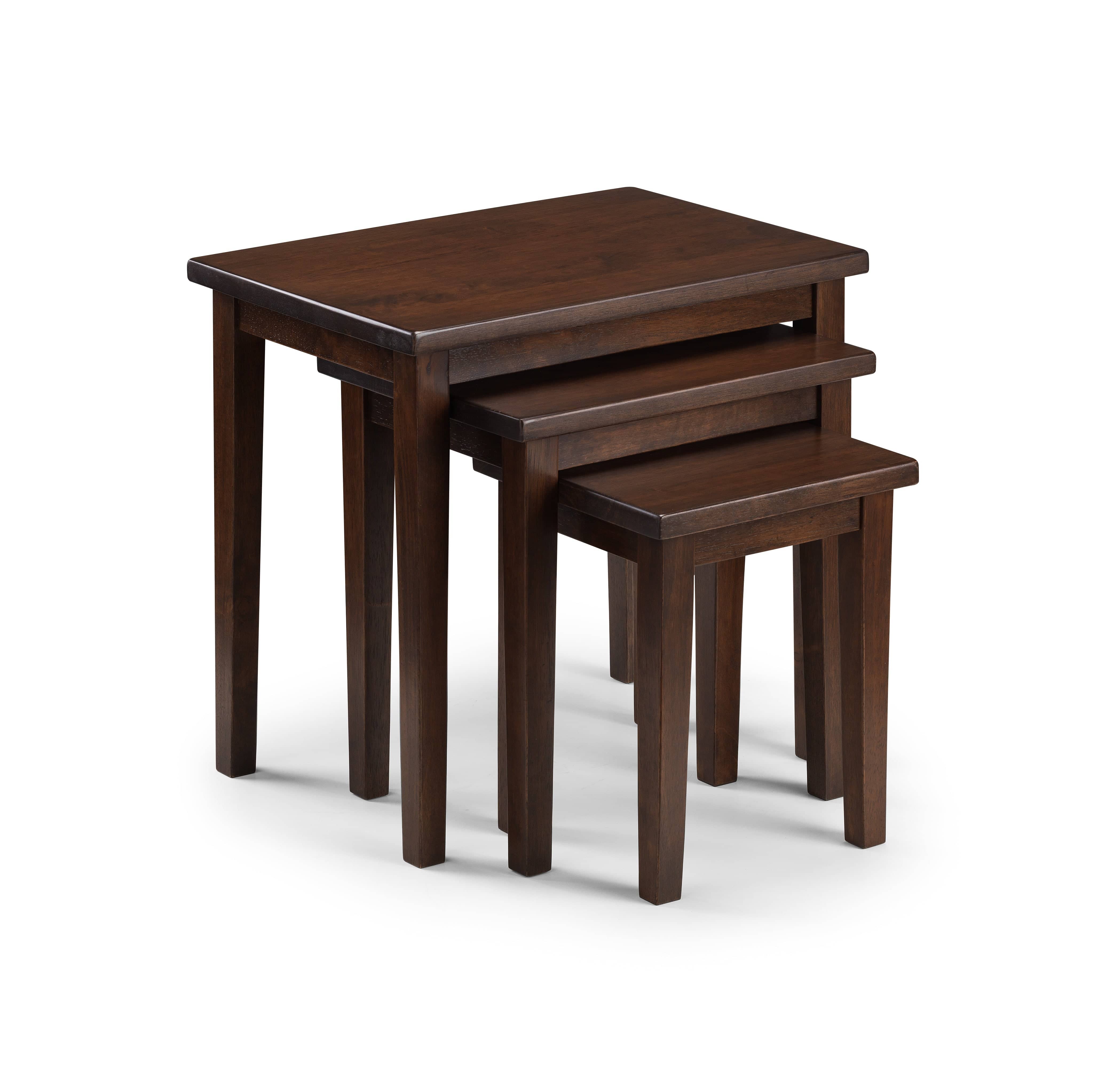 Cleo Nest Of Tables - Mahogany Finish