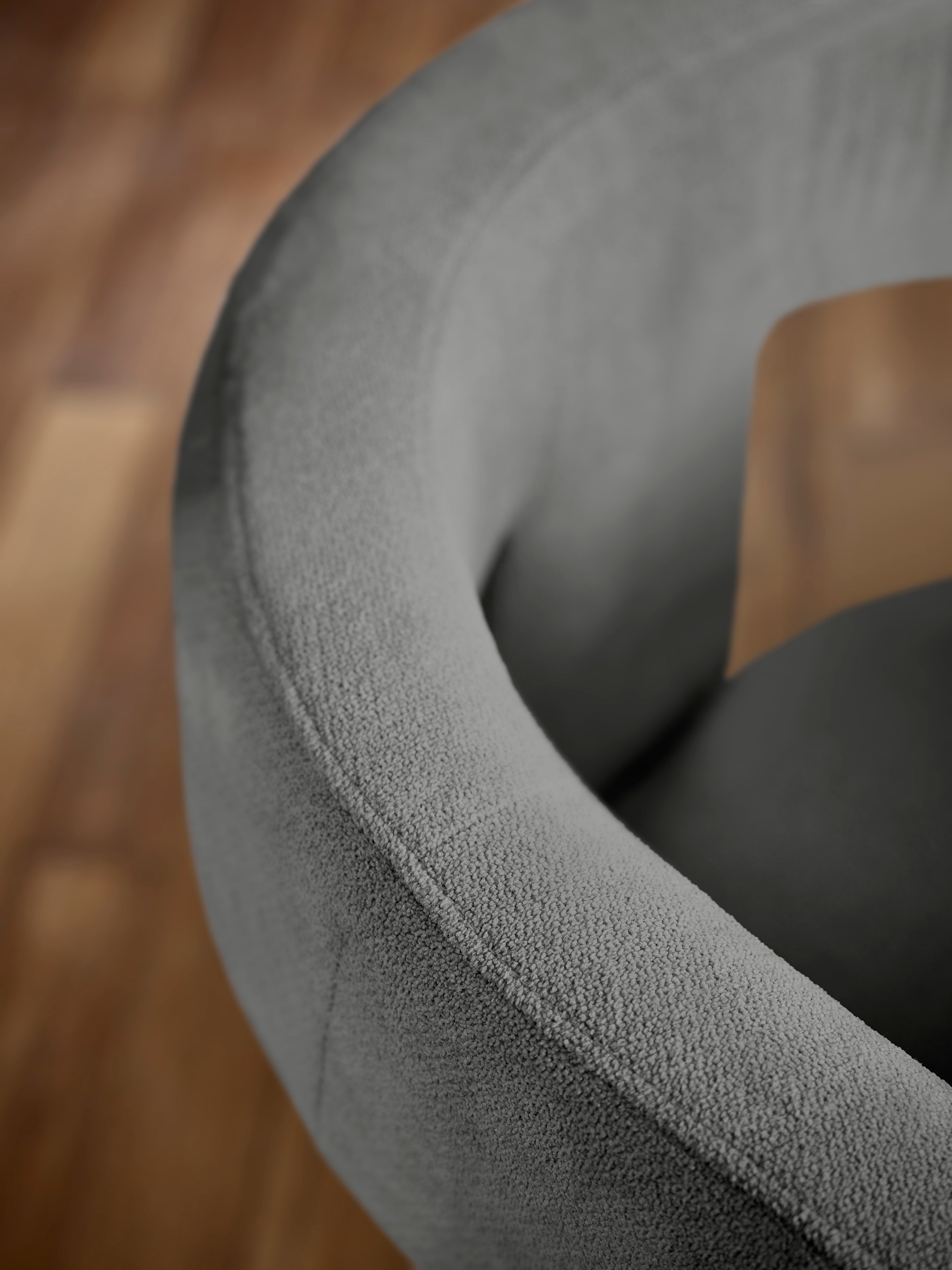 Elara Grey Chenille Upholstered  Chair