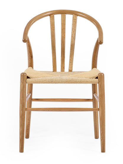 Symi Natural Oak Dining Chairs (Set of 2)