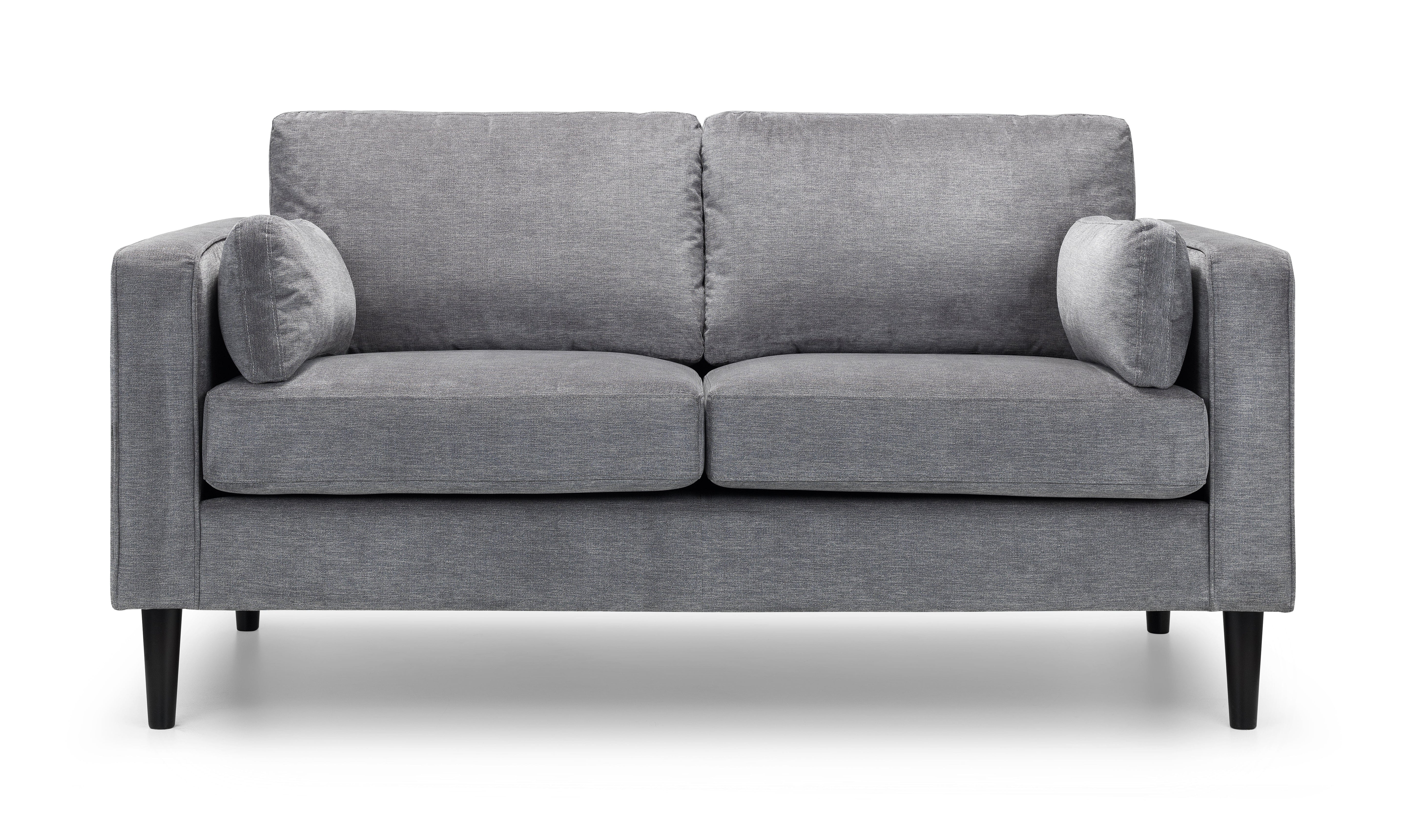 Hayward 2 Seater - Dark Grey Chenille Fabric