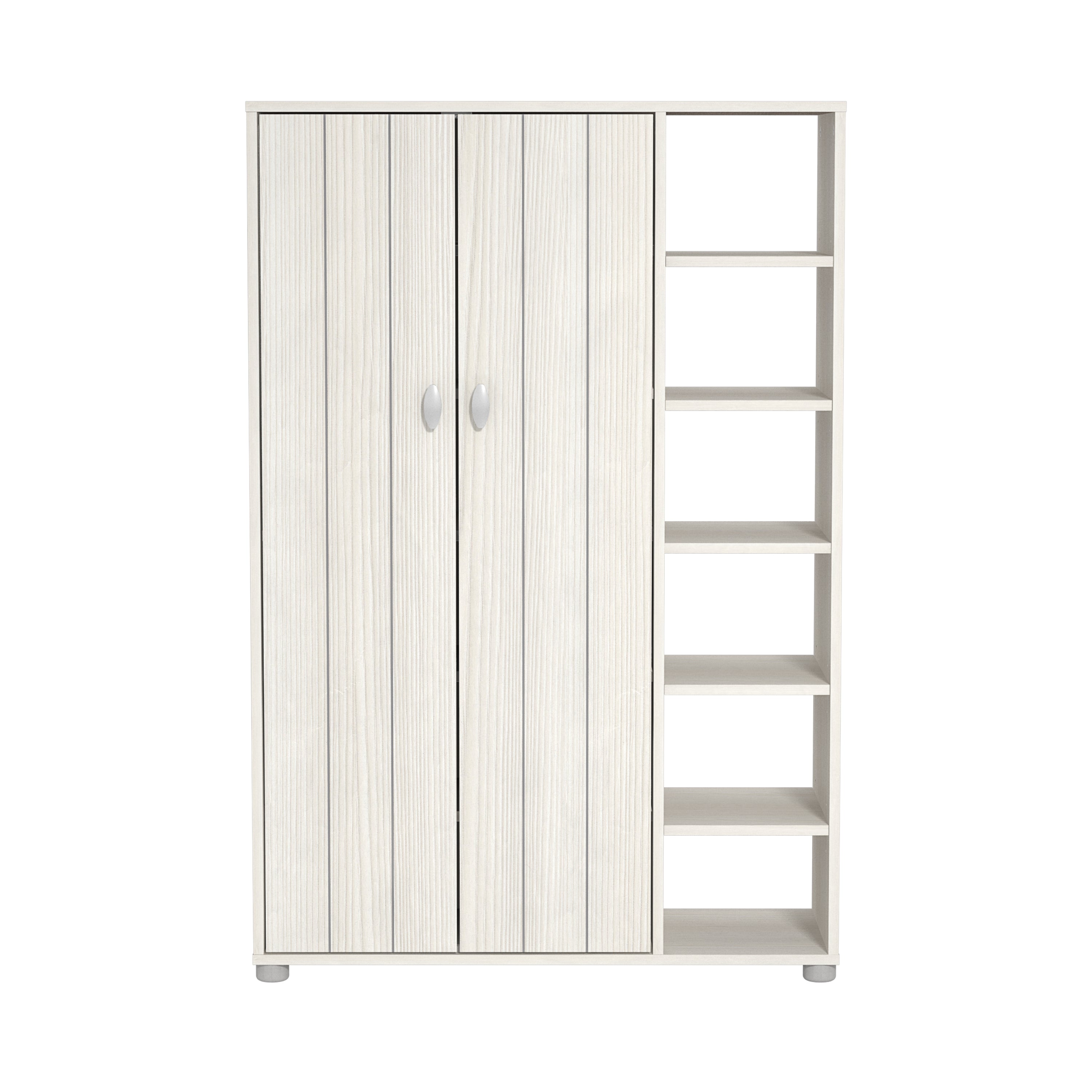 Bideford Tall Shoe Cabinet White