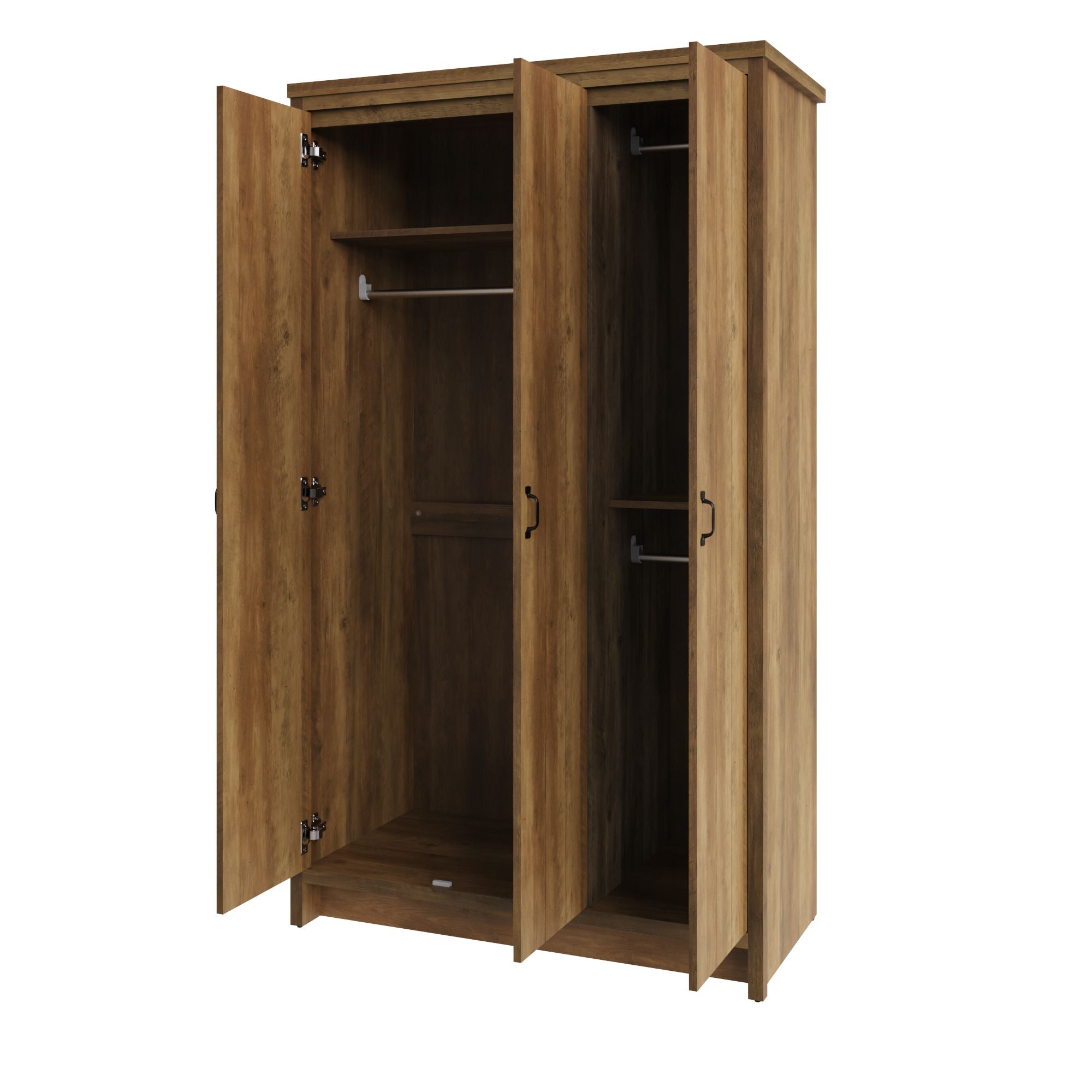 Boston 3 Door Wardrobe Knotty Oak
