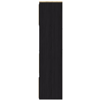Kube 2X4 Storage Kube Black/Medium Oak