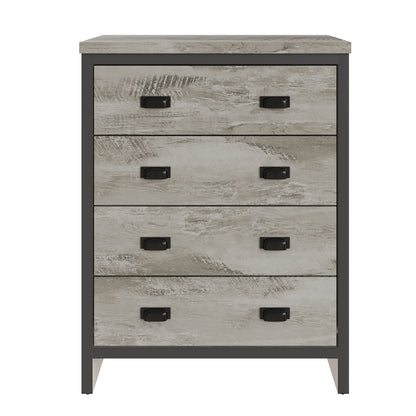 Boston 4 Drawer Chest Grey