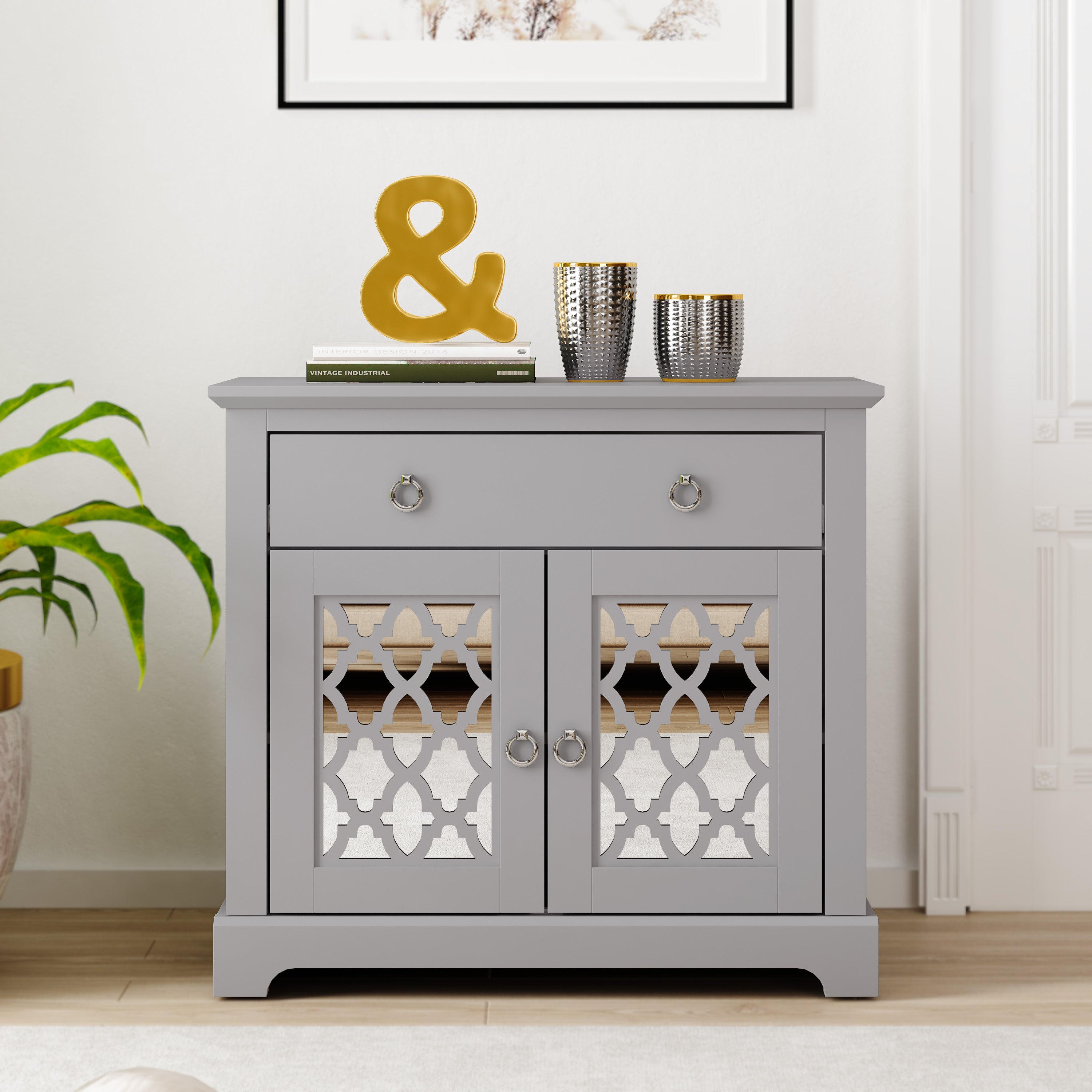 Honiton 2 Door 1 Drawer Sideboard Grey