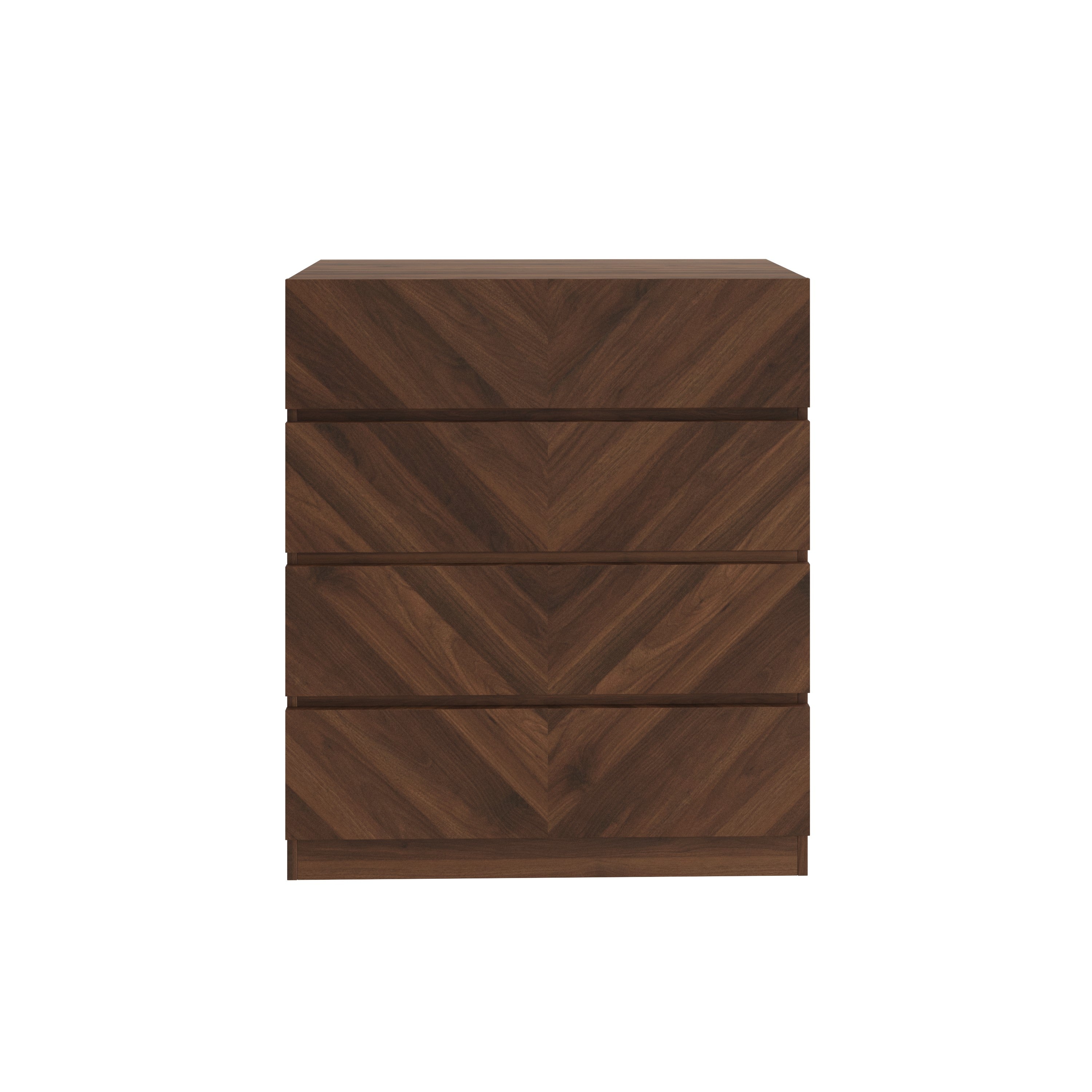 Catania 4 Drawer Chest Royal Walnut