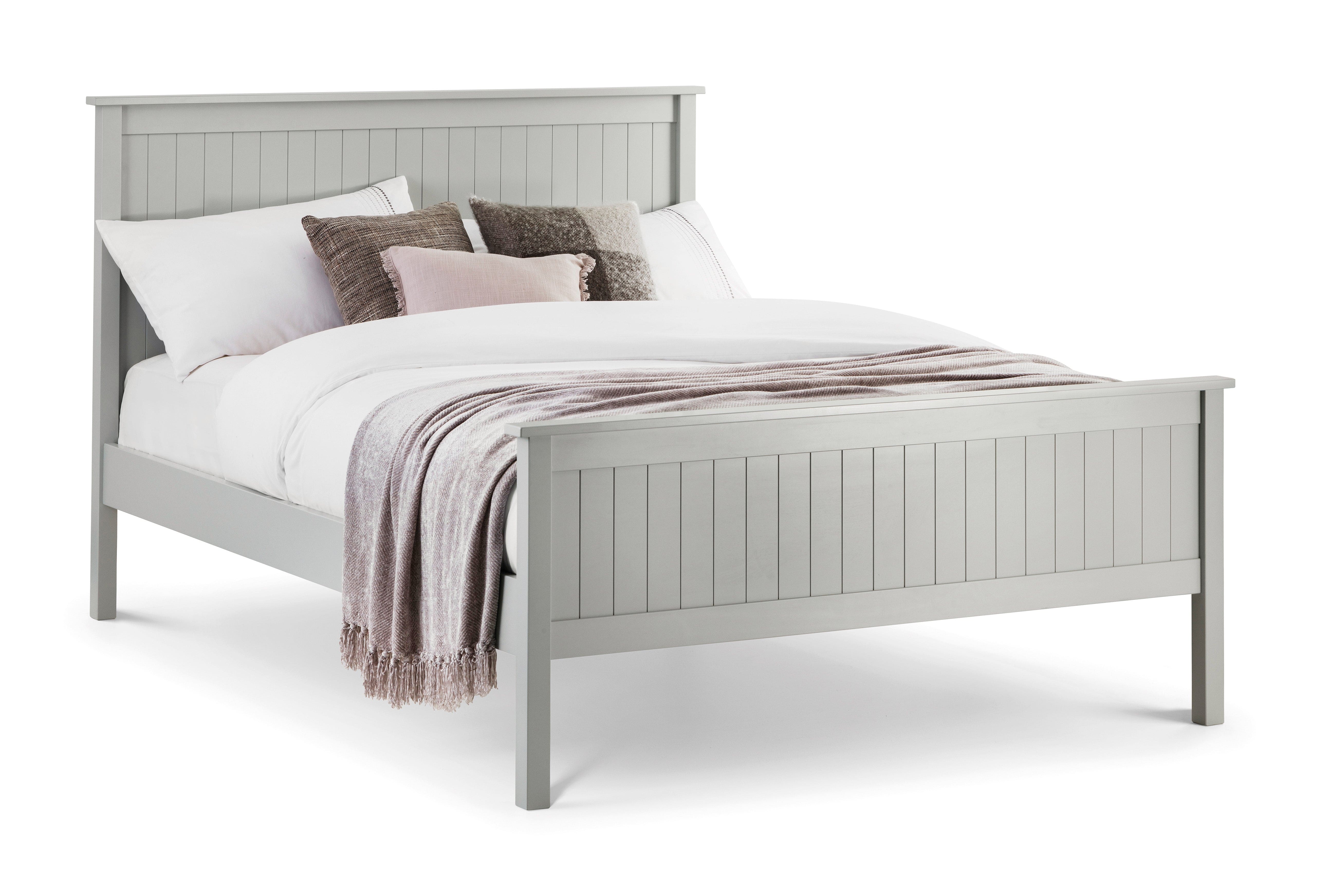 Maine Wooden Bed - Dove Grey