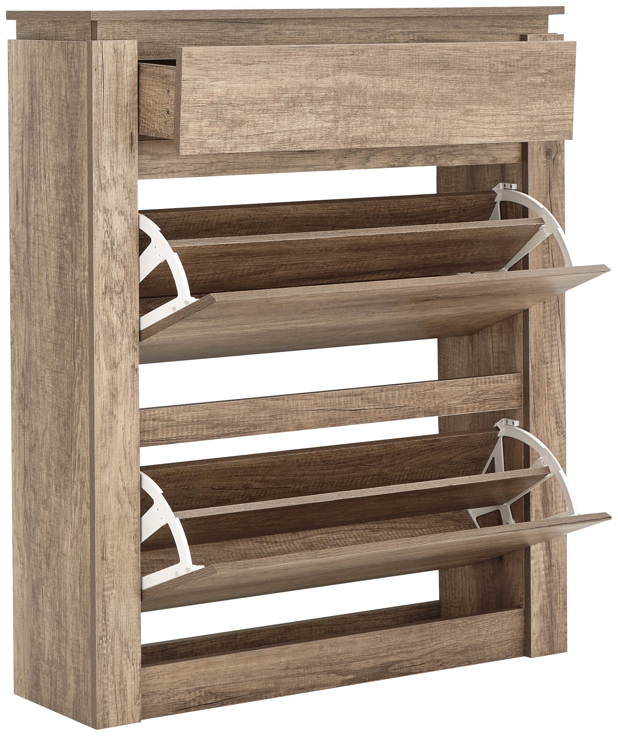 GFW Shoe Cabinet Canyon Oak Shoe Cabinet - GFW Bed Kings