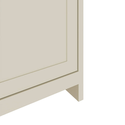 GFW Shoe Cabinet Lancaster 2 Door Shoe Cabinet Cream Bed Kings