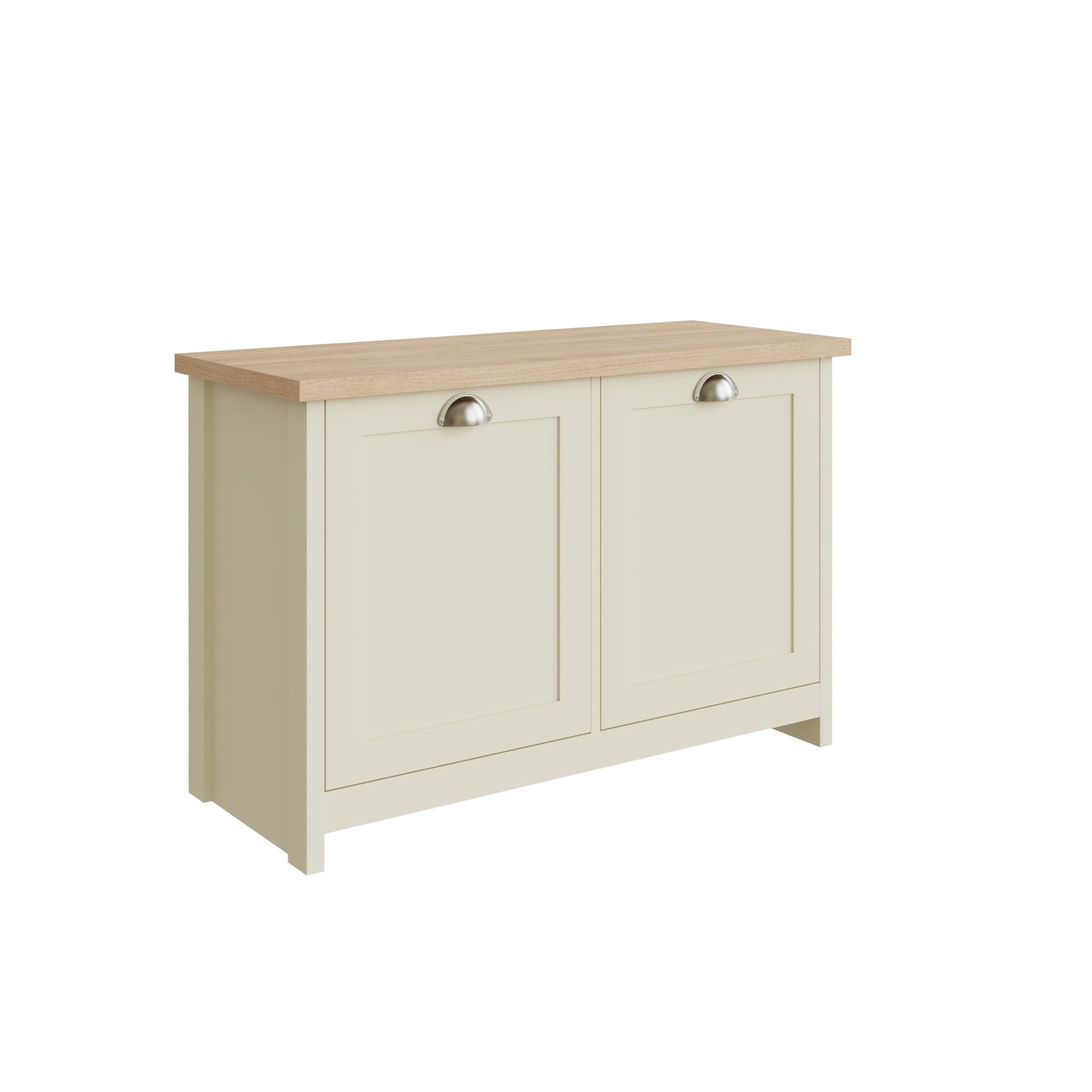 GFW Shoe Cabinet Lancaster Shoe Storage Cream Bed Kings