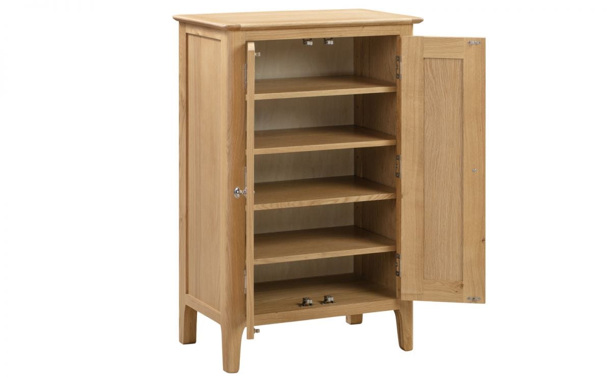 Julian Bowen Shoe Cabinet Cotswold Shoe Cupboard Bed Kings