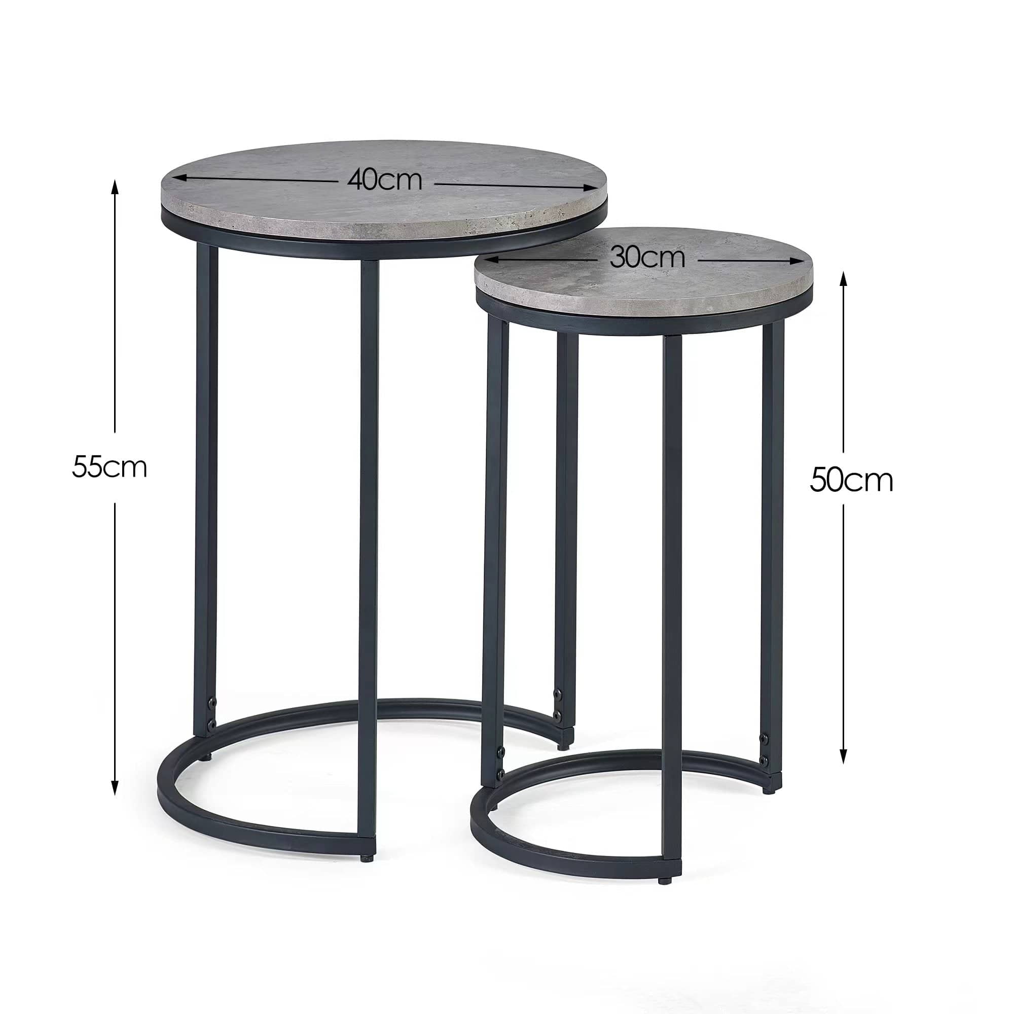 Julian Bowen Side Table Staten Round Nesting Side Tables Bed Kings