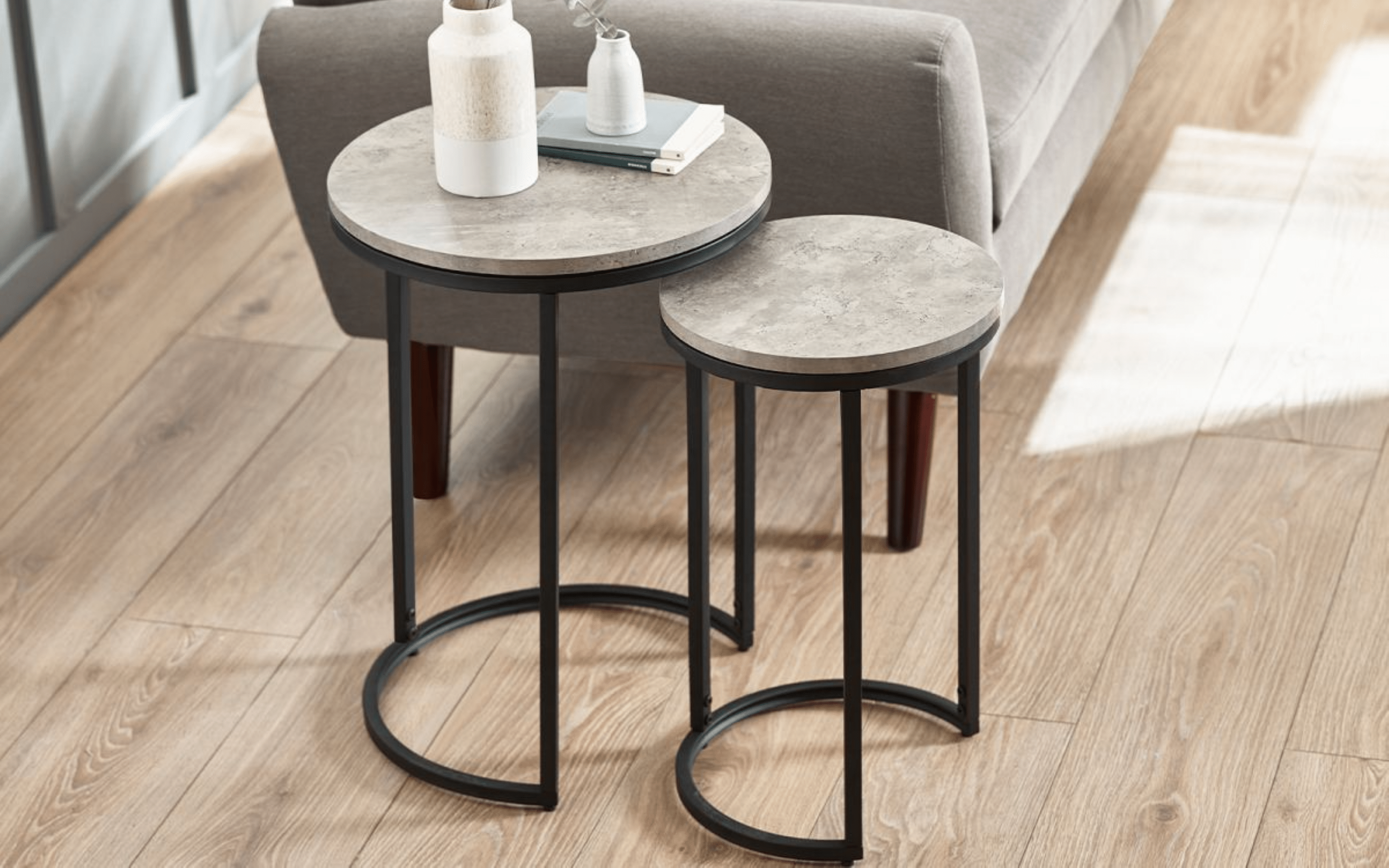 Julian Bowen Side Table Staten Round Nesting Side Tables Bed Kings