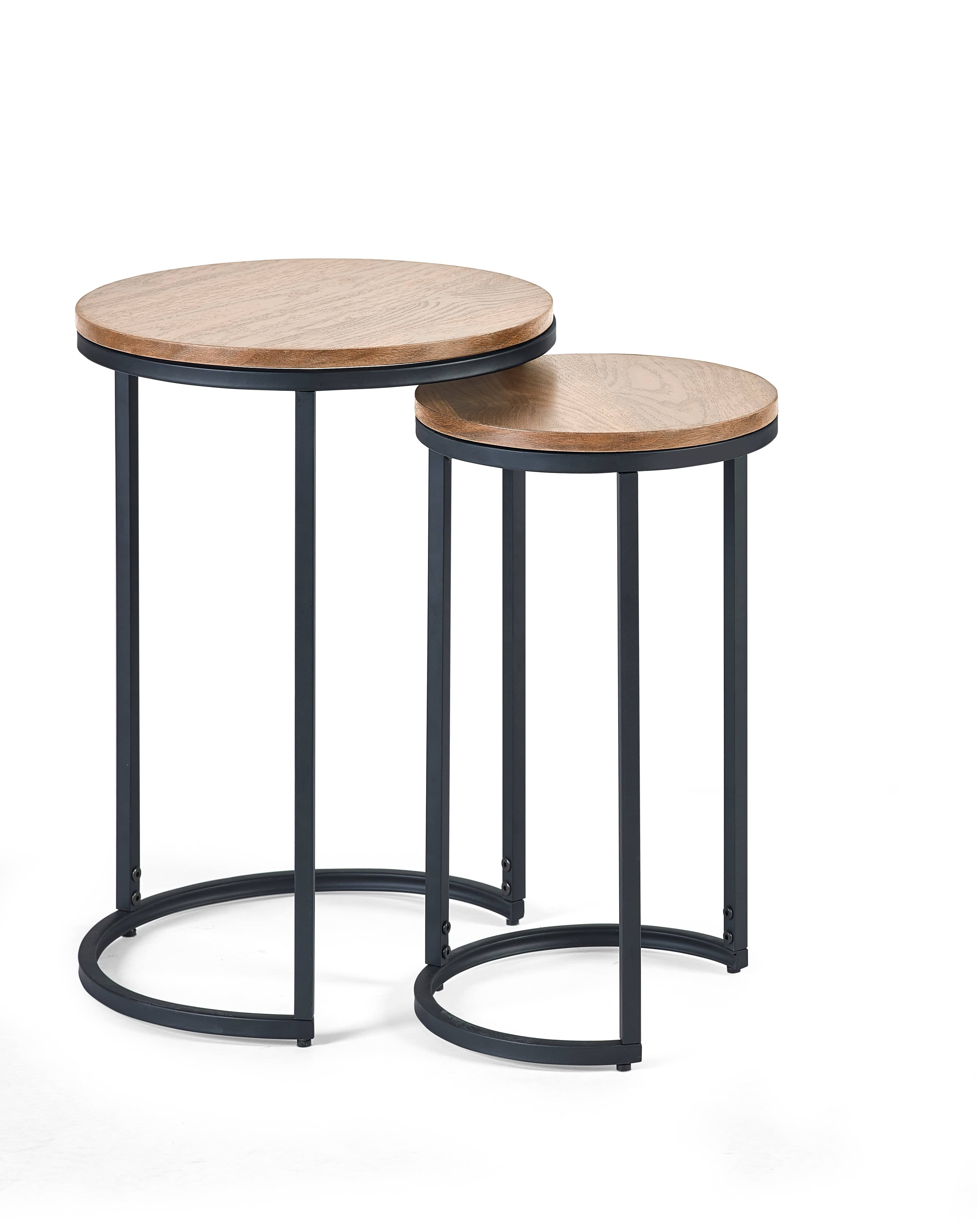 Julian Bowen Side Table Tribeca Round Nesting Side Tables Sonoma Oak Bed Kings