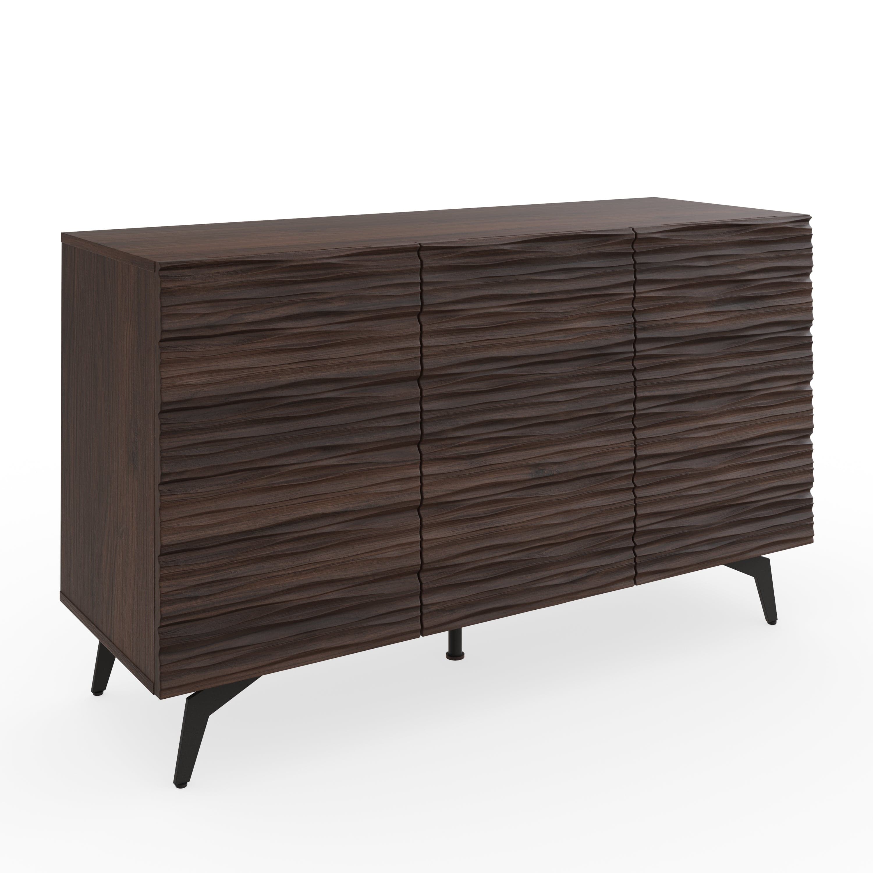 GFW Sideboard Bantham Large Sideboard Dark Walnut Bed Kings