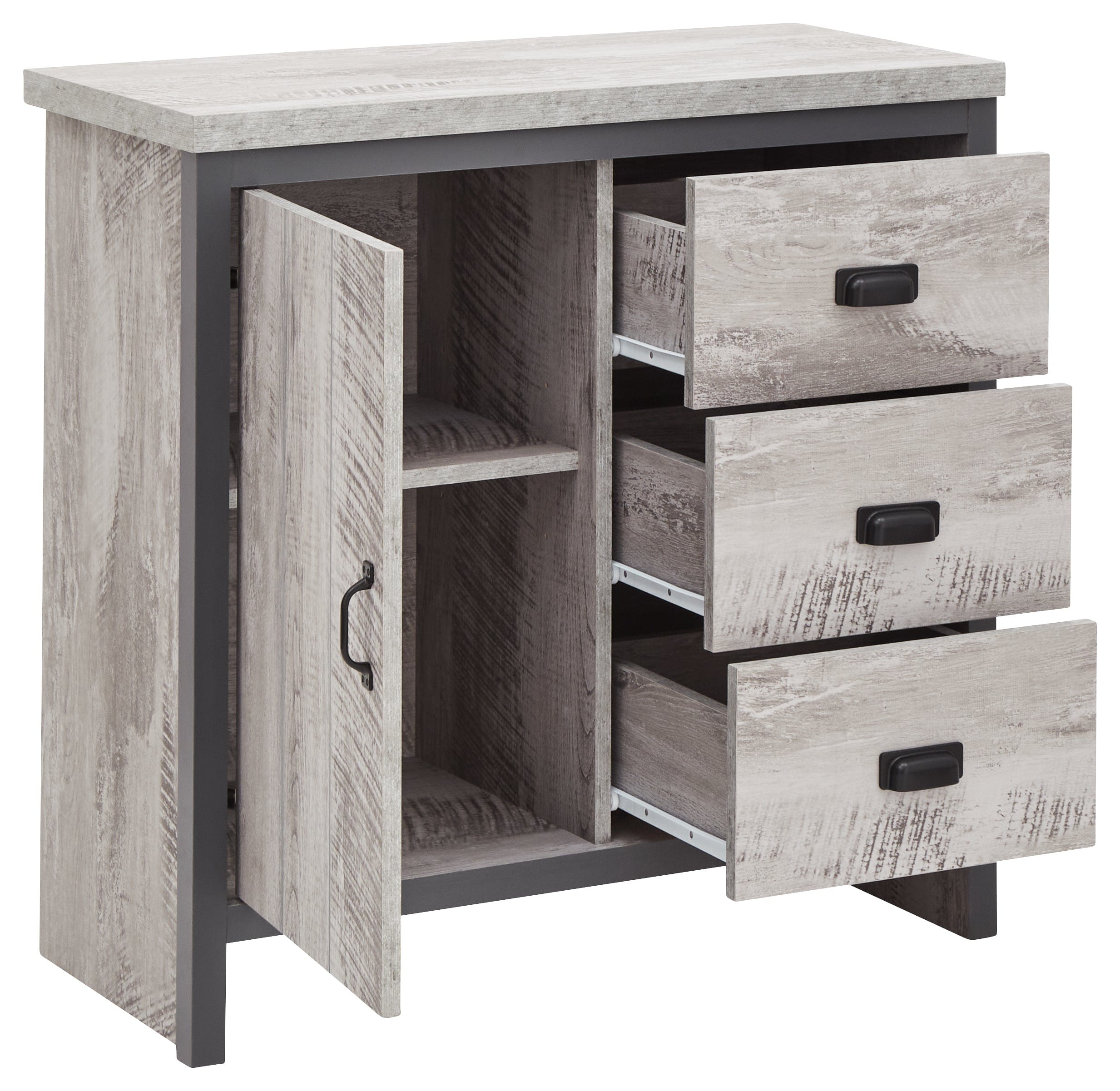 GFW Sideboard Boston Multi Unit Grey Bed Kings