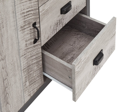 GFW Sideboard Boston Multi Unit Grey Bed Kings