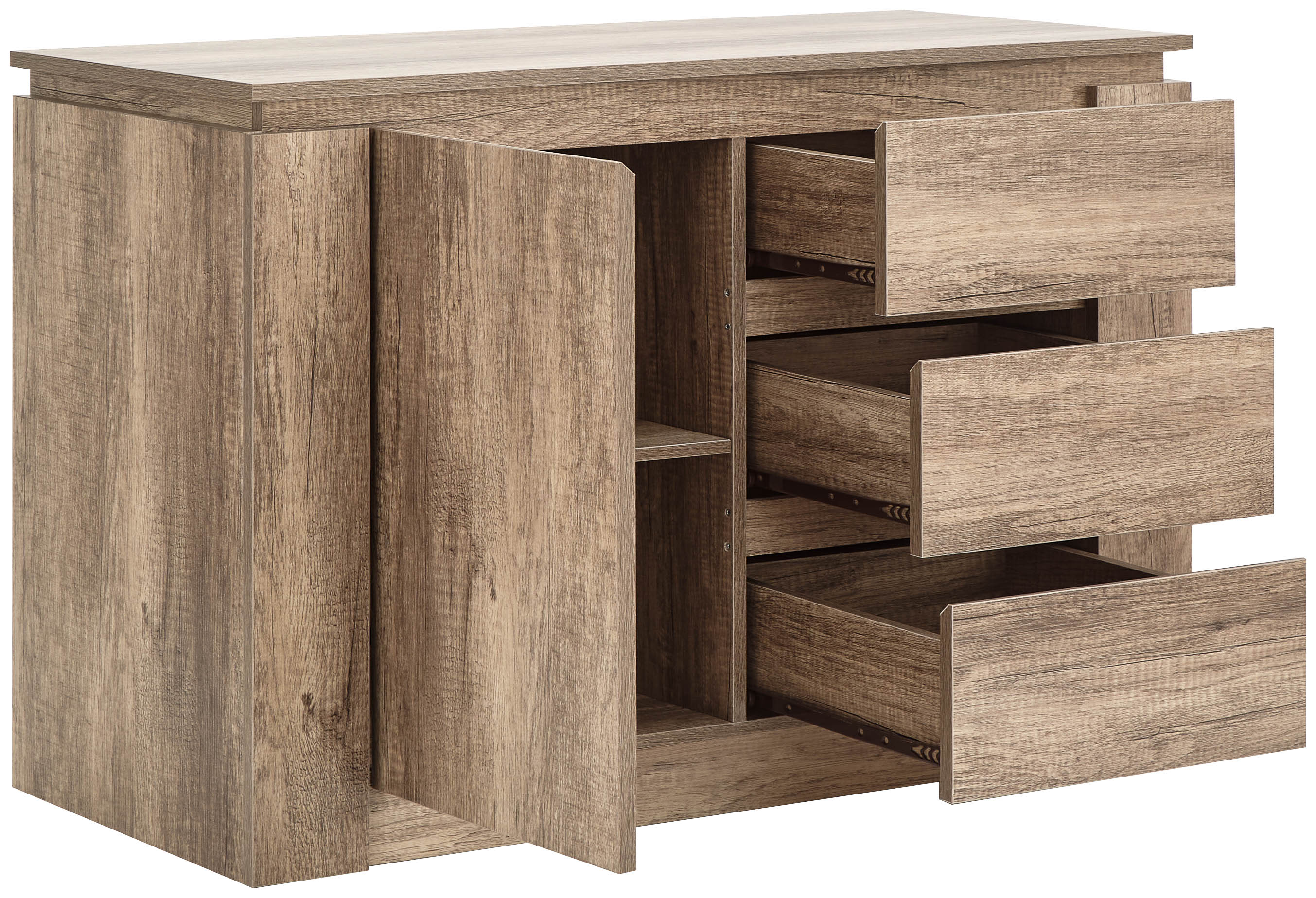 GFW Sideboard Canyon Oak Multi Unit - GFW Bed Kings