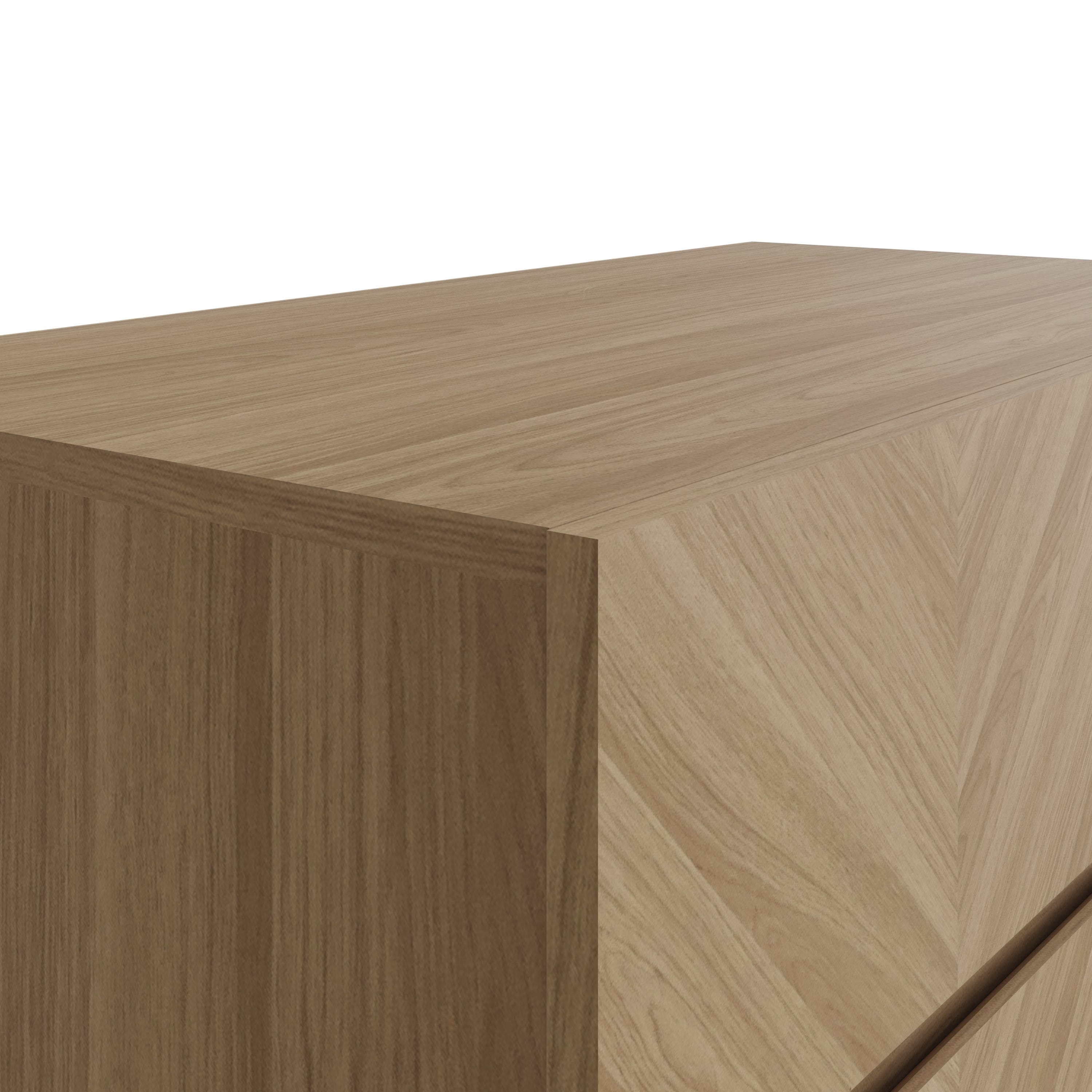 GFW Sideboard Catania Compact Sideboard Euro Oak Bed Kings