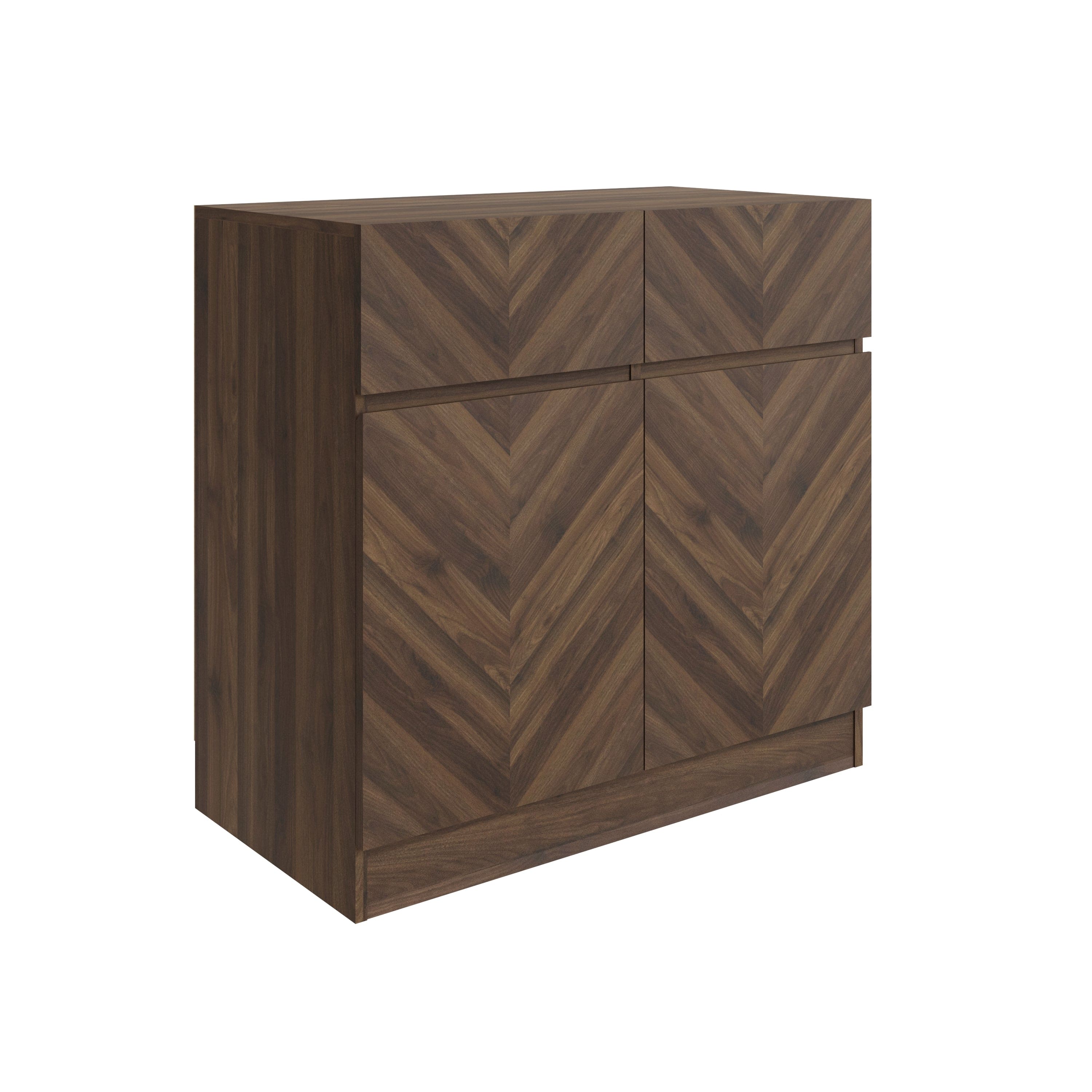 GFW Sideboard Catania Compact Sideboard Royal Walnut Bed Kings