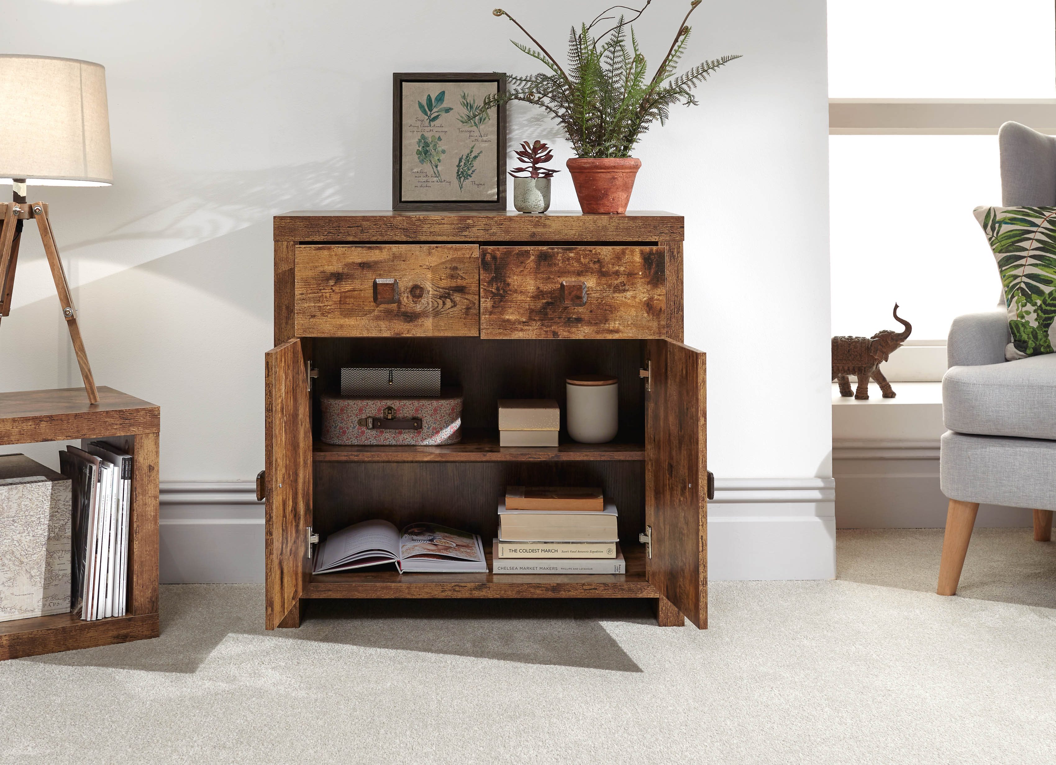 GFW Sideboard Jakarta Compact Sideboard Mango - GFW Bed Kings