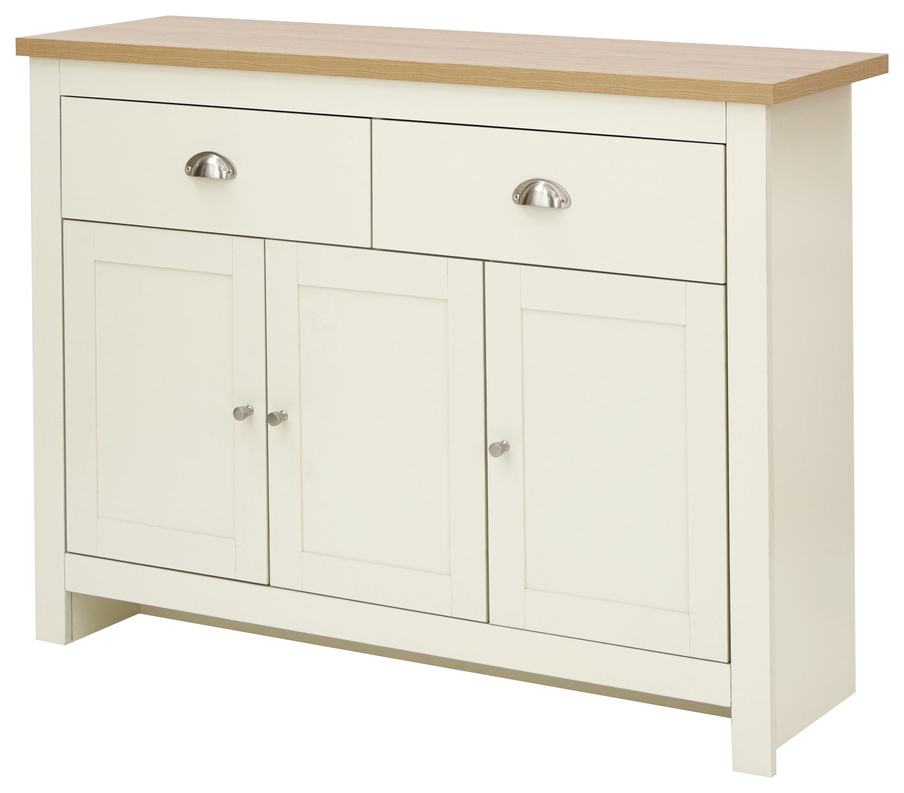 GFW Sideboard Lancaster Large Sideboard Cream Bed Kings