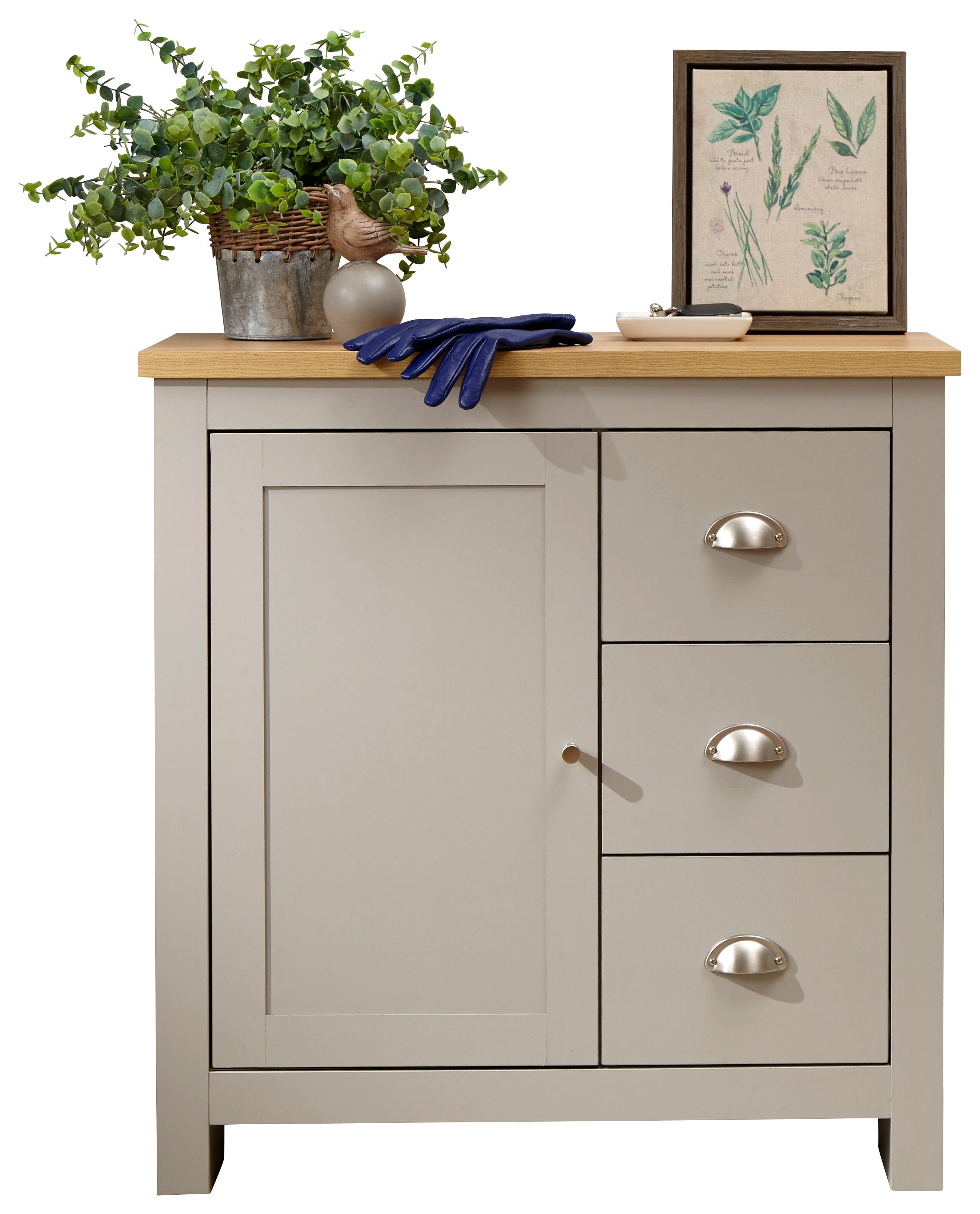 GFW Sideboard Lancaster Multi Unit Grey Bed Kings