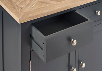 Julian Bowen Sideboard Bordeaux Sideboard Dark Grey Bed Kings