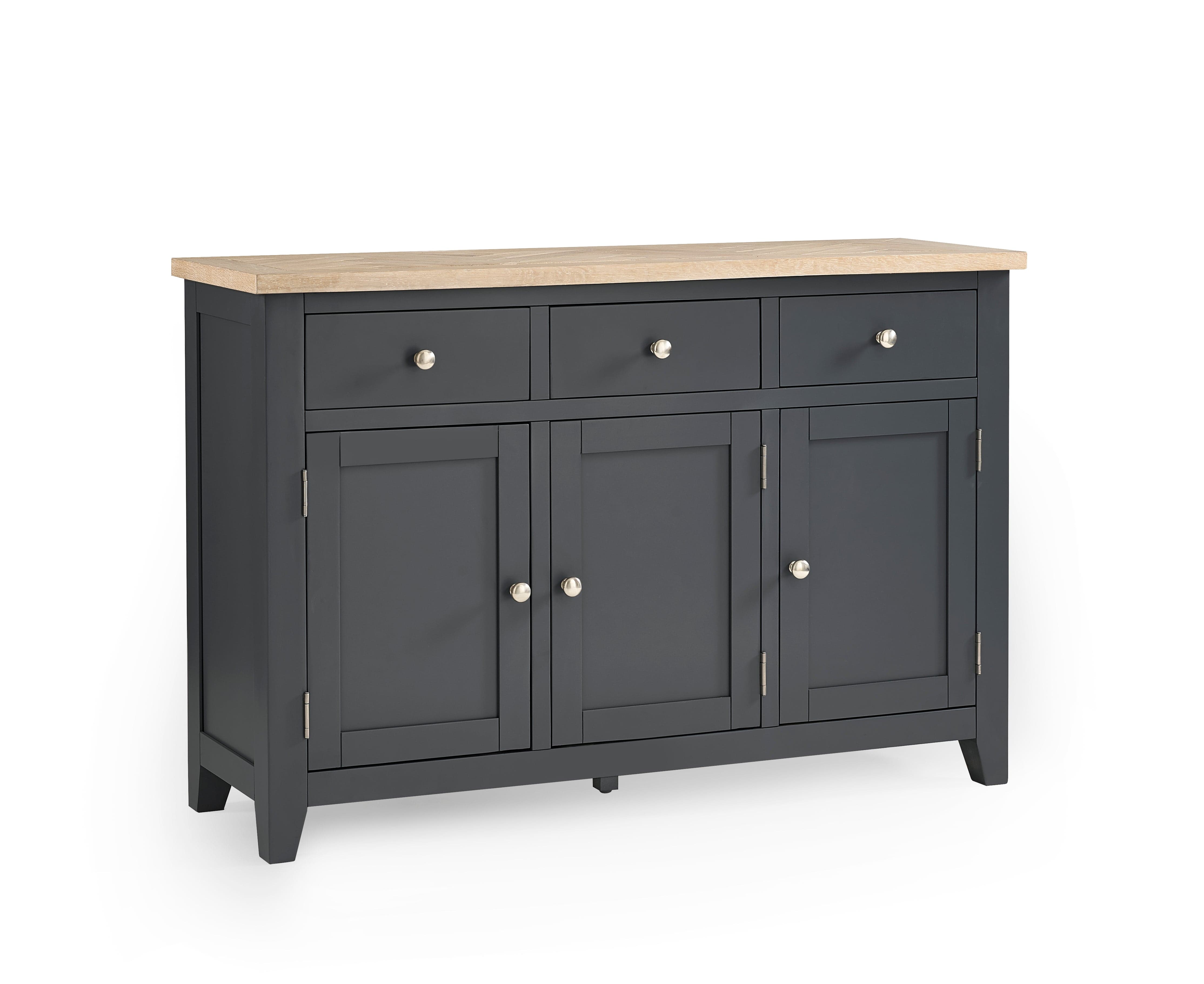 Julian Bowen Sideboard Bordeaux Sideboard Dark Grey Bed Kings